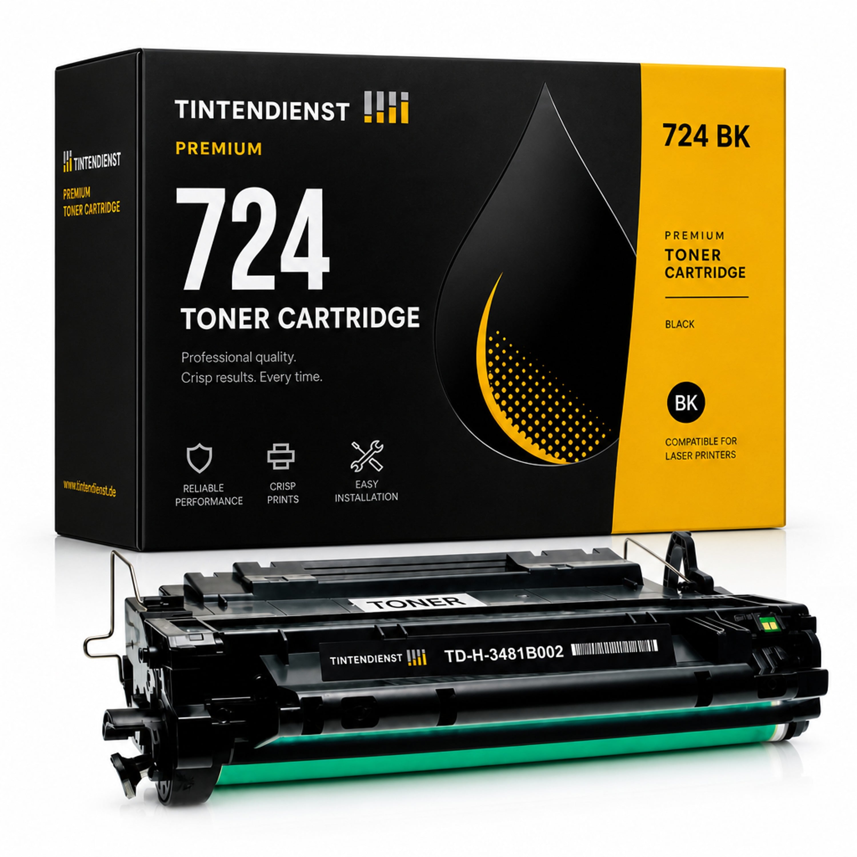 Toner kompatibel zu Canon 724, schwarz