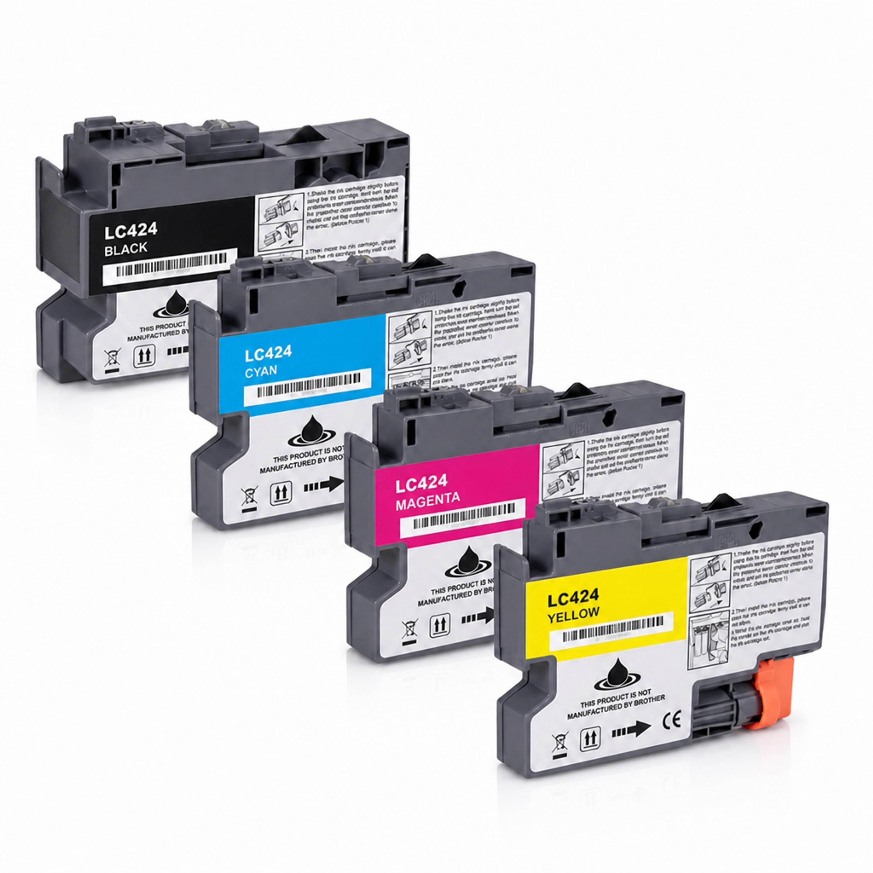 Multipack - Druckerpatrone ersetzt Brother LC-424VAL, 4 Patronen