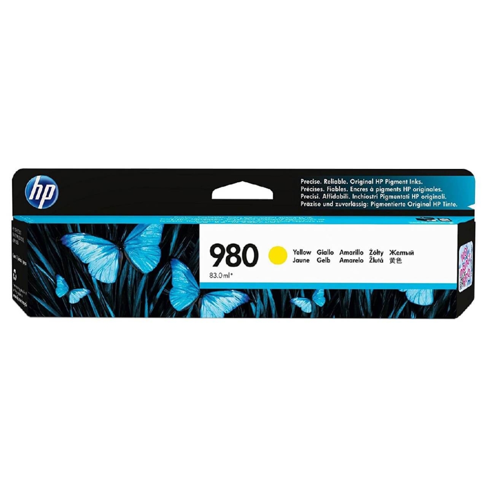 Original HP Tintenpatrone D8J09A / 980 Gelb