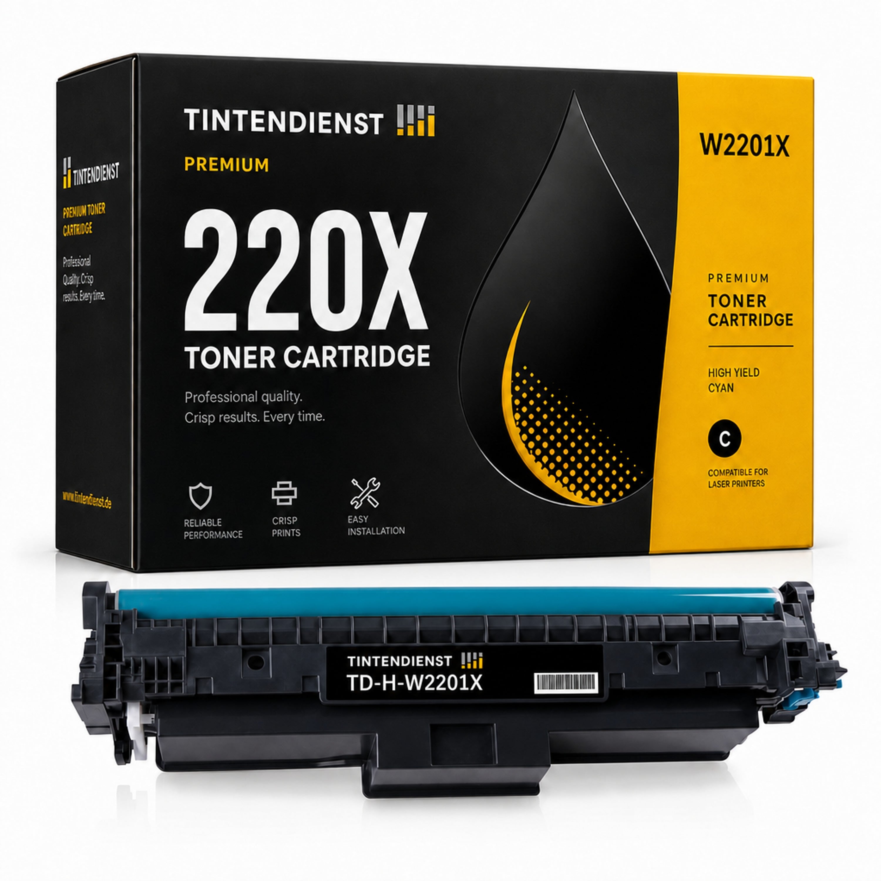 Toner kompatibel zu HP 220X, cyan