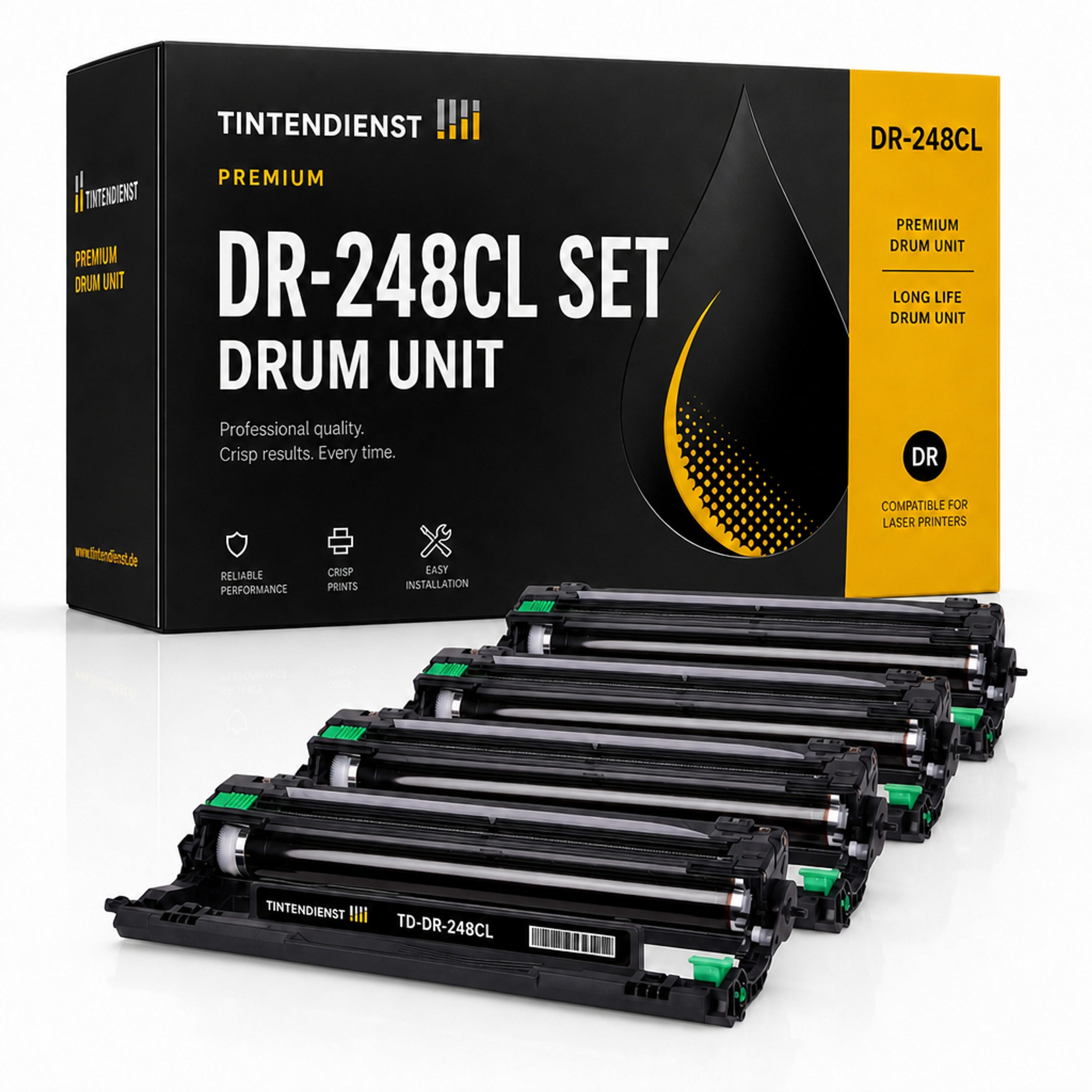 Set kompatibel zu Brother DR-248CL, 4 Trommeln