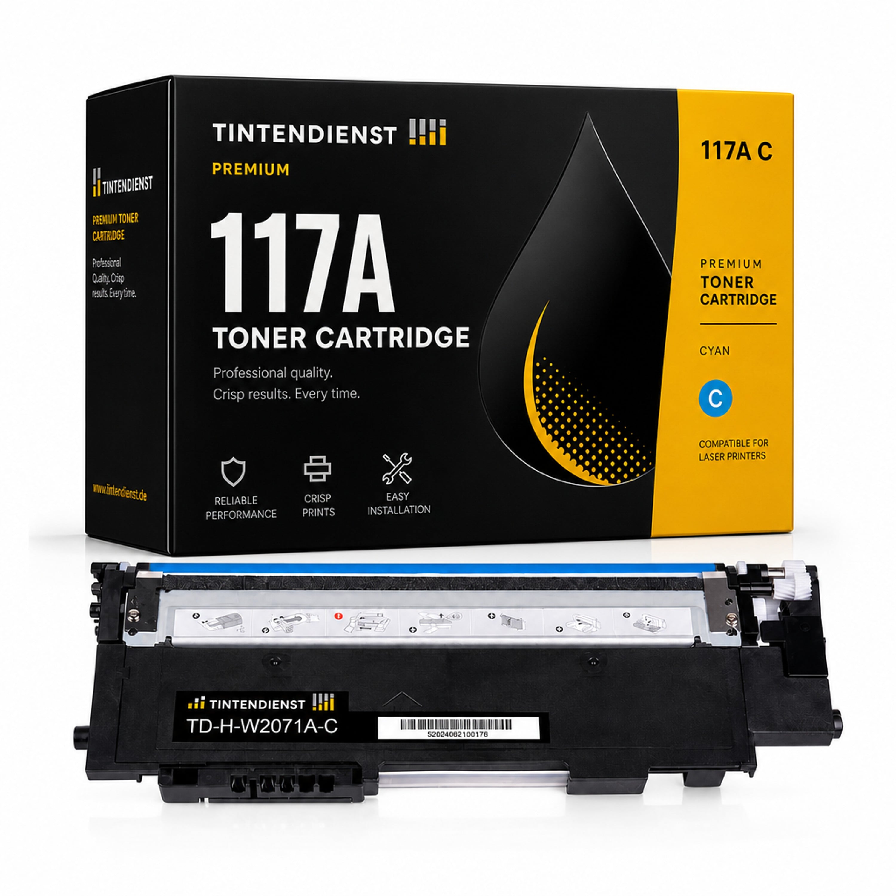 Toner kompatibel zu HP 117A, cyan