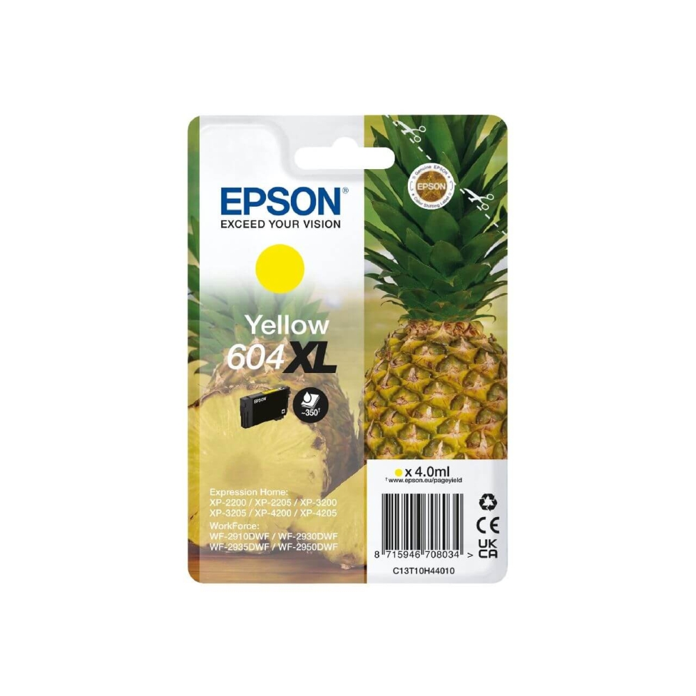 Original Epson Tintenpatrone C13T10H44010 / 604XL Gelb [XL  Füllmenge]
