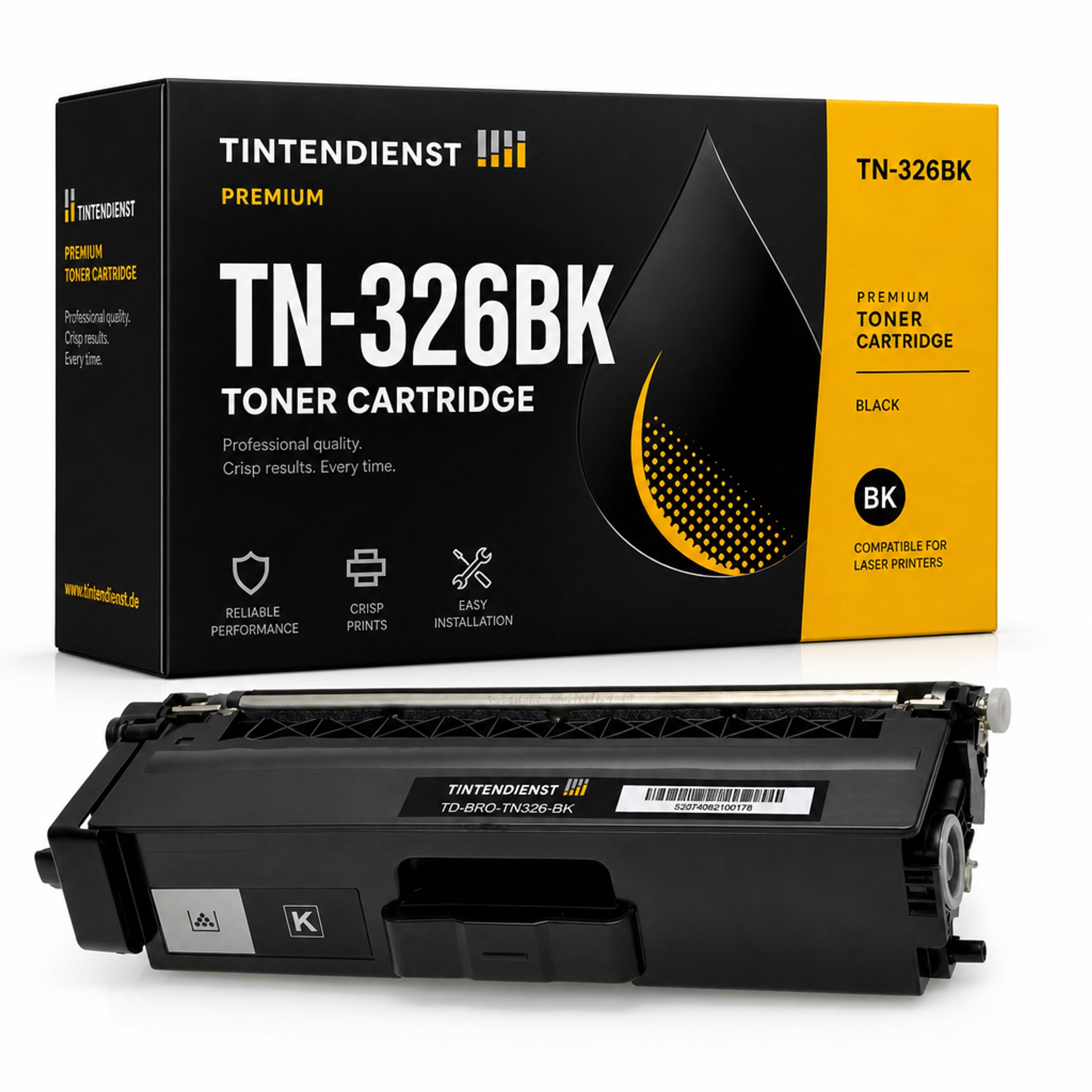 Toner kompatibel zu Brother TN-326BK, schwarz