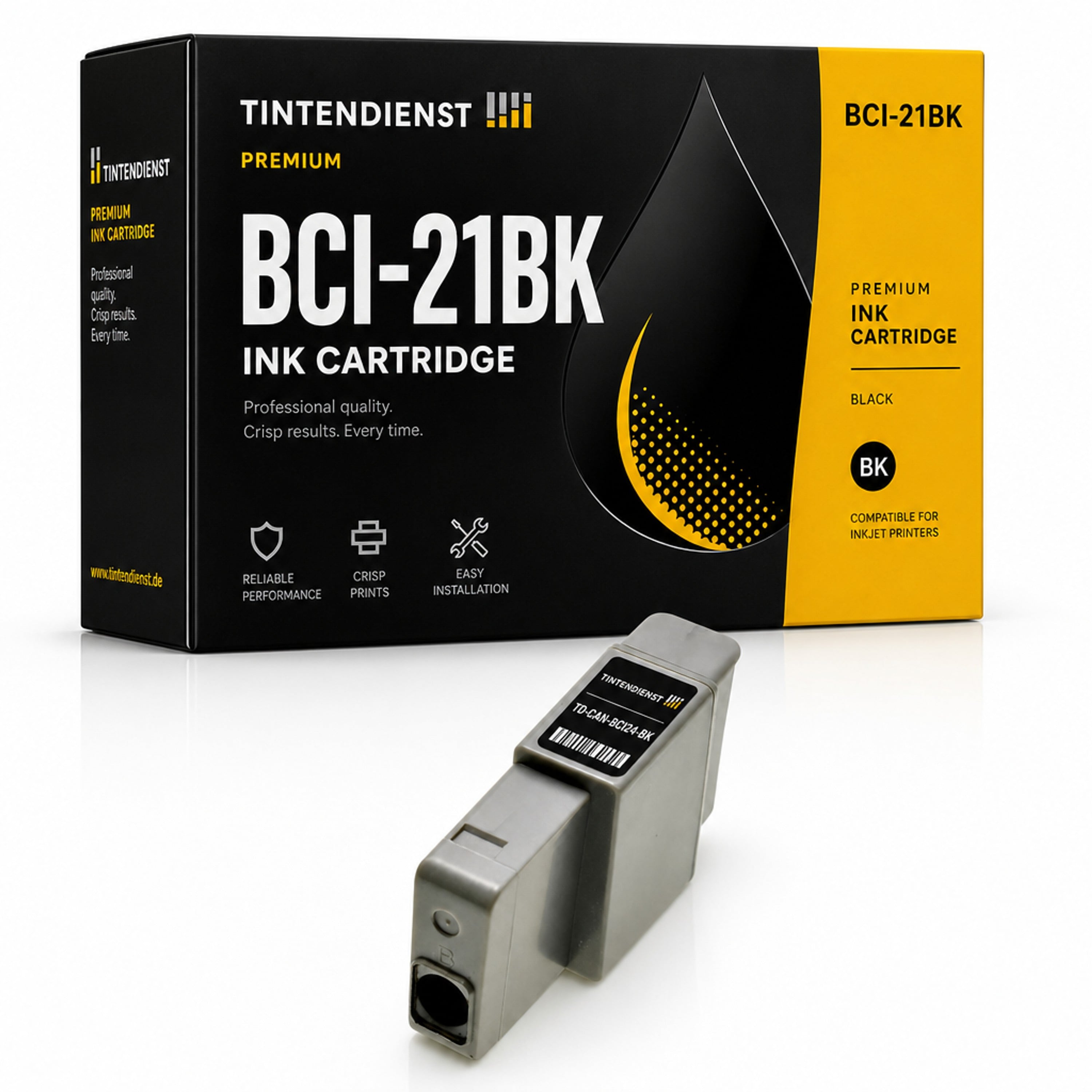 Druckerpatrone kompatibel zu Canon BCI-21BK, schwarz