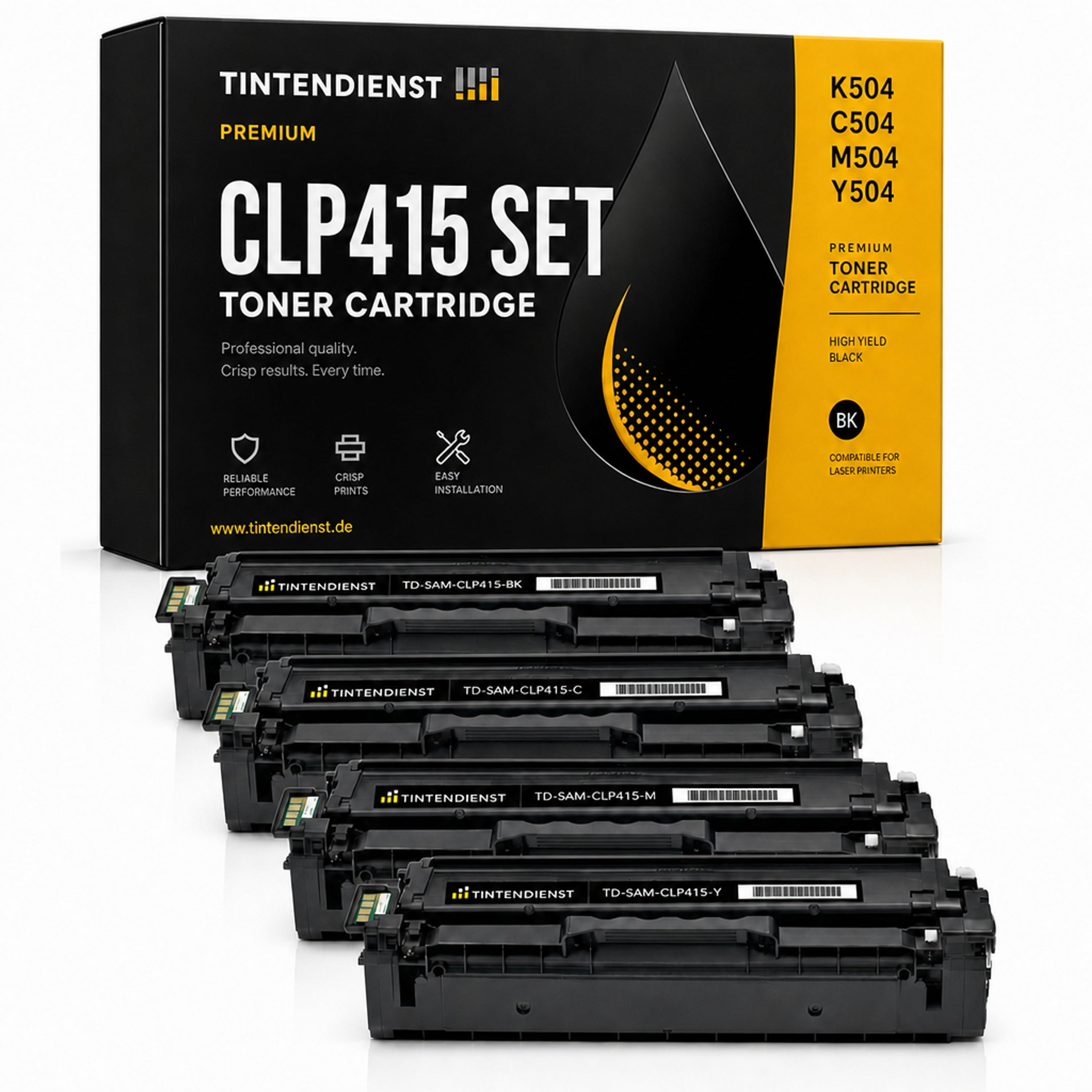 Set kompatibel zu Samsung CLT-C504S/ELS, 4 Toner