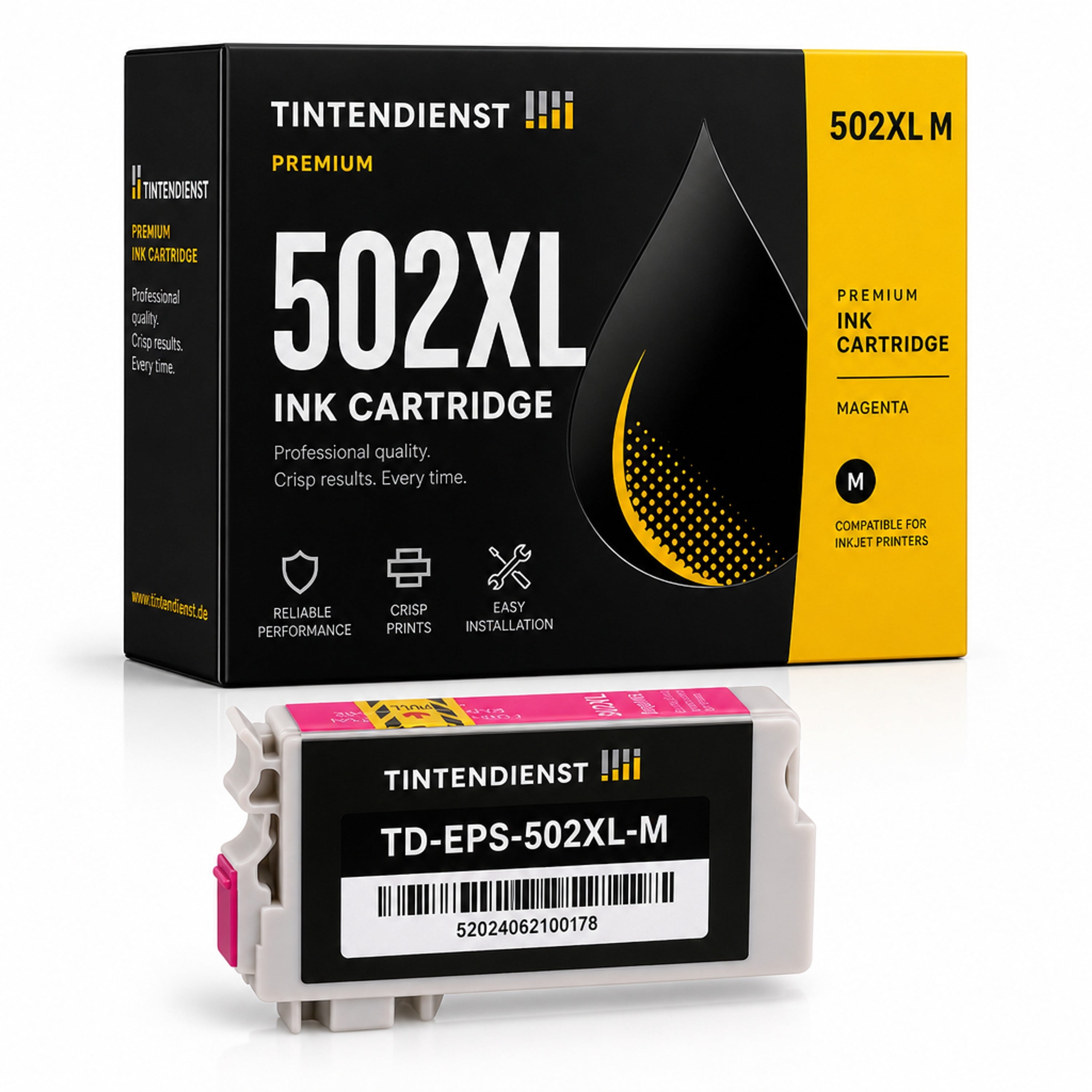 Druckerpatrone kompatibel zu Epson 502XL, magenta
