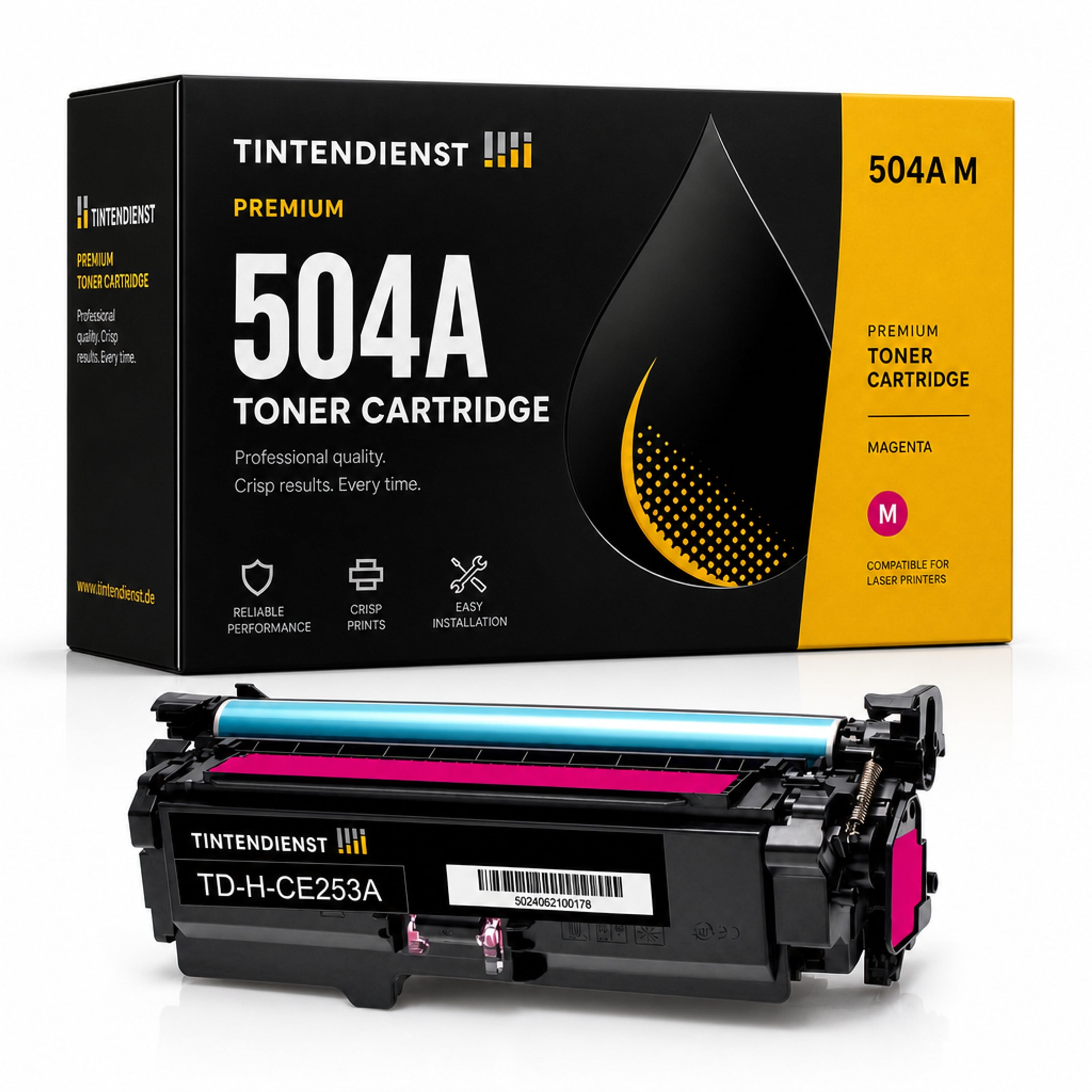 Toner kompatibel zu HP 504A, magenta
