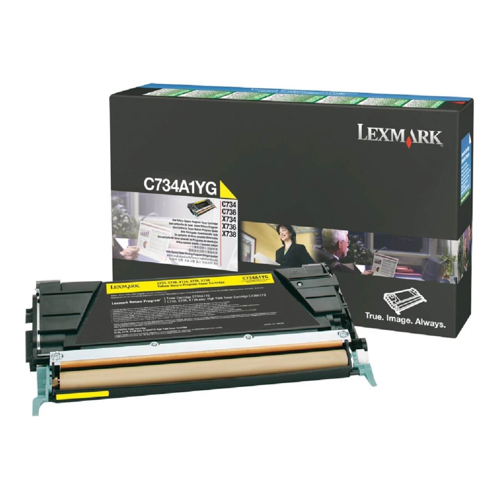Original Lexmark Toner C734A1YG Gelb