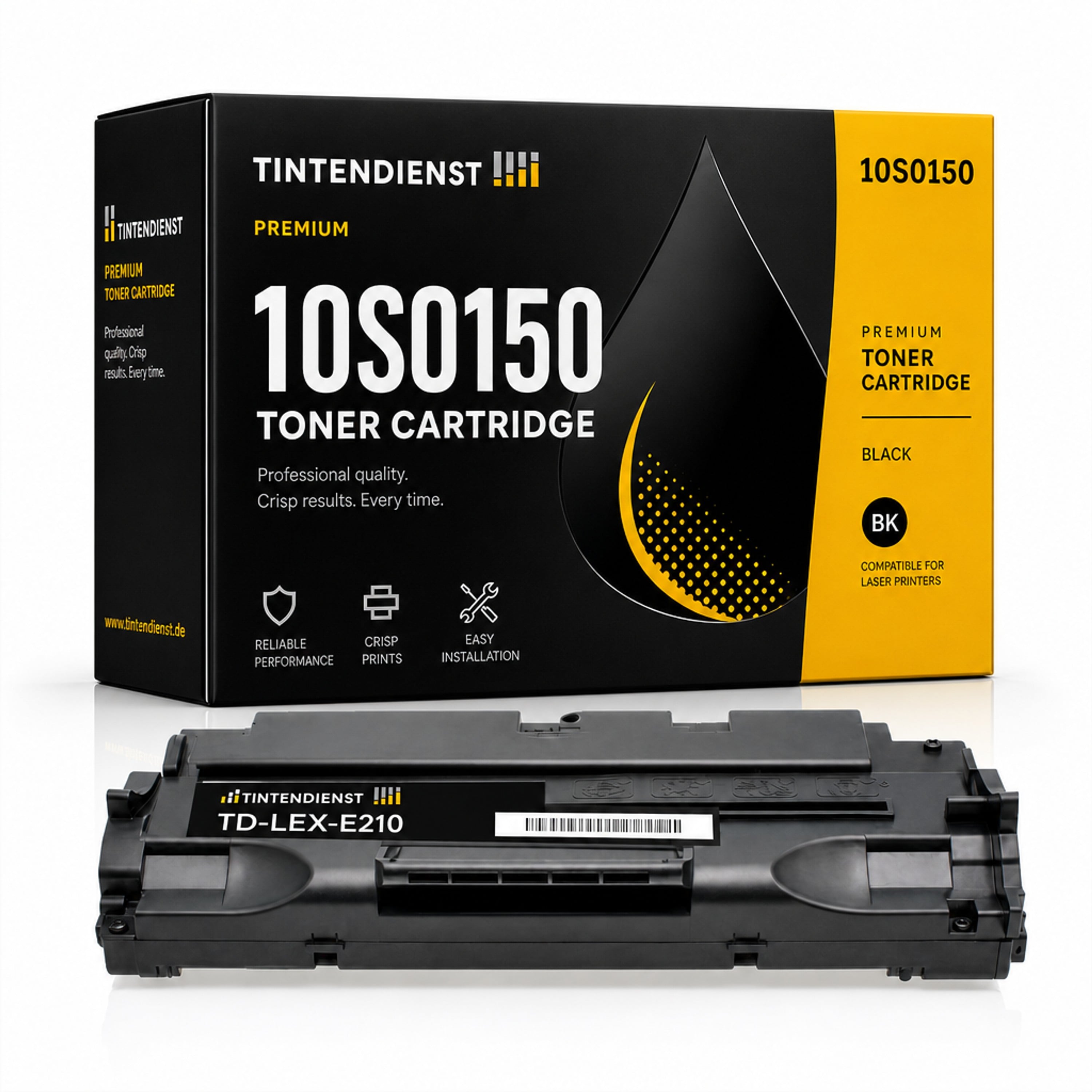 Toner kompatibel zu Lexmark 10S0150, schwarz