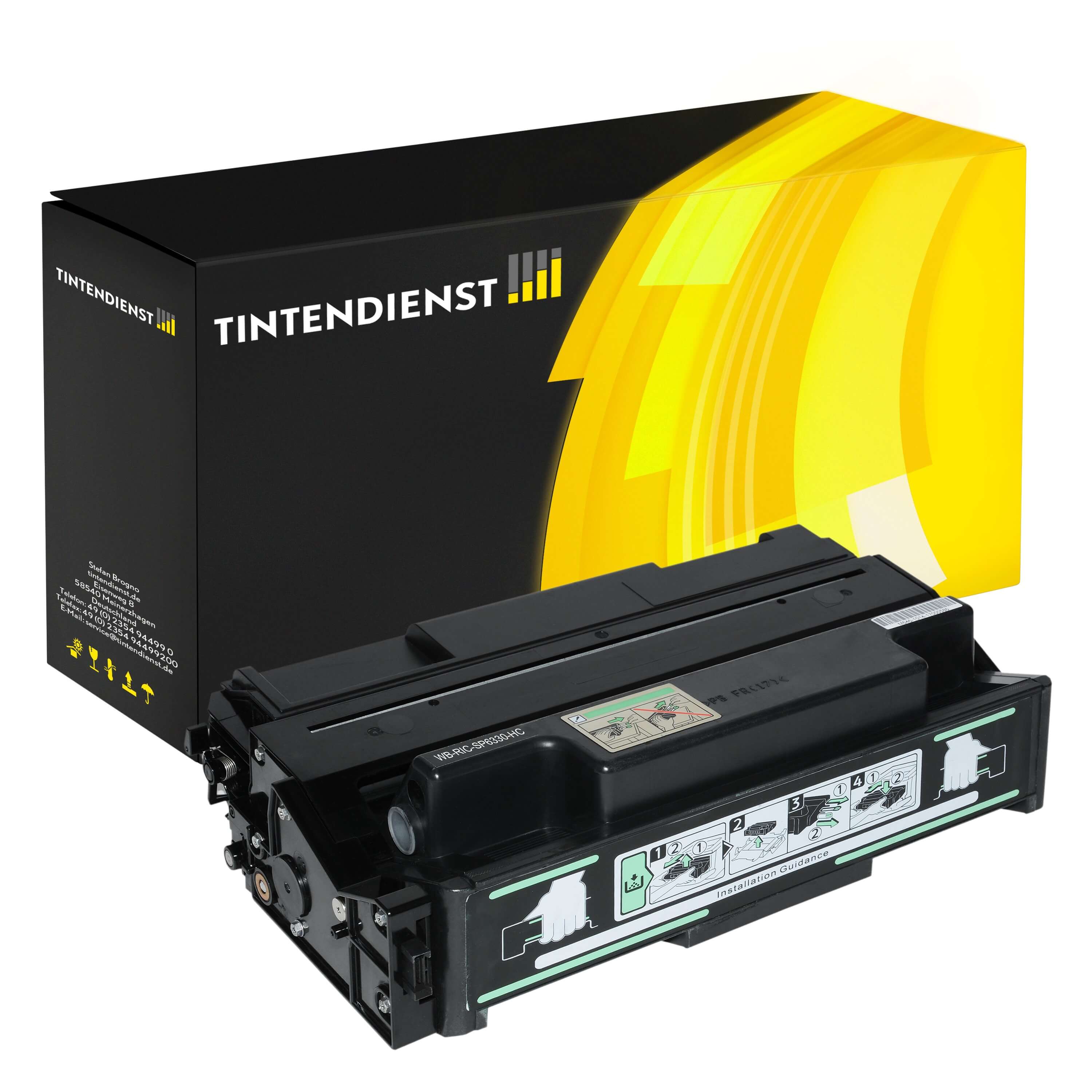 Tintendienst Toner Ricoh SP6330 HC 406649 bk