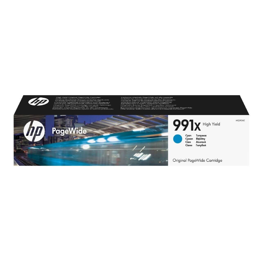 Original HP Tintenpatrone M0J90AE / 991X Cyan