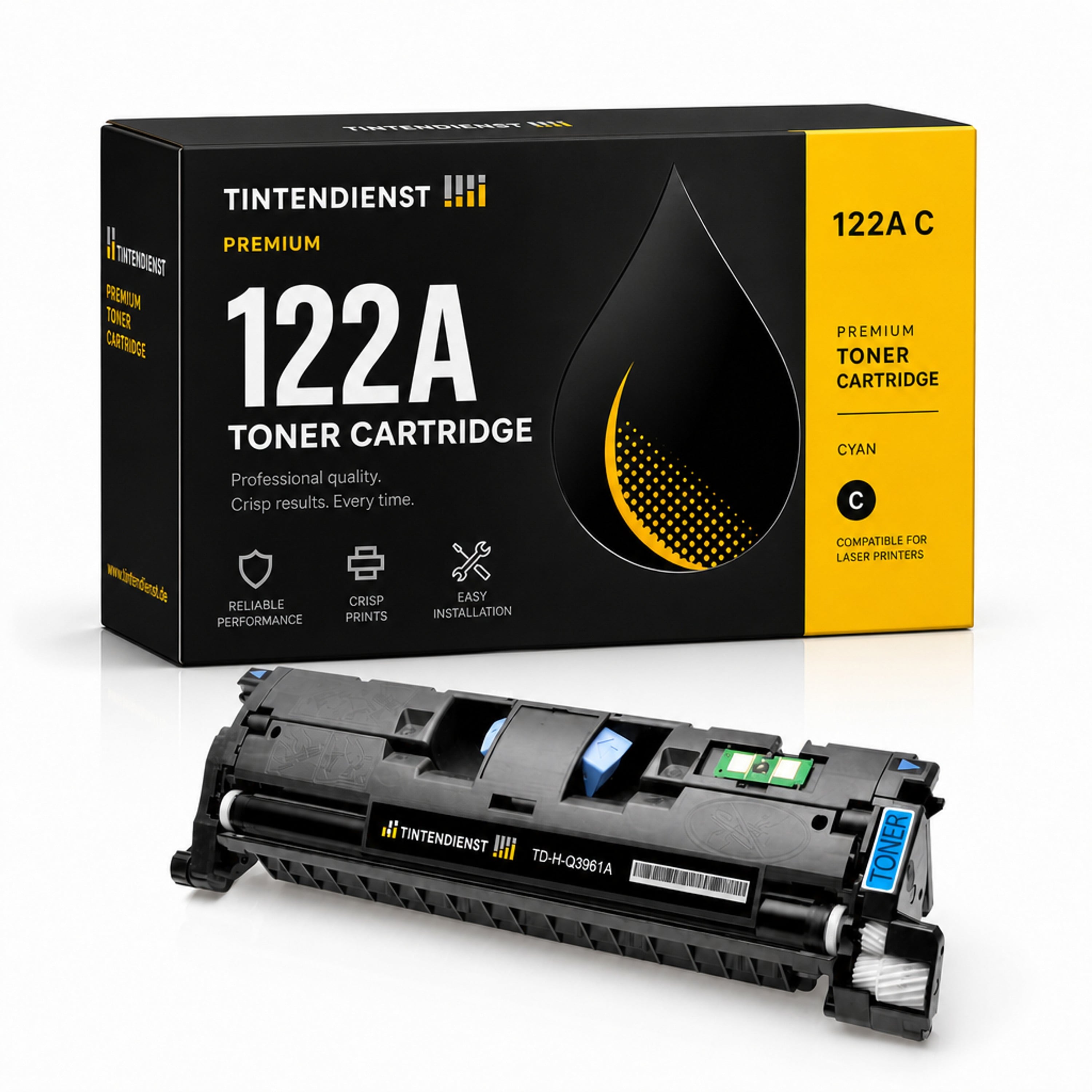 Toner kompatibel zu HP 122A, cyan