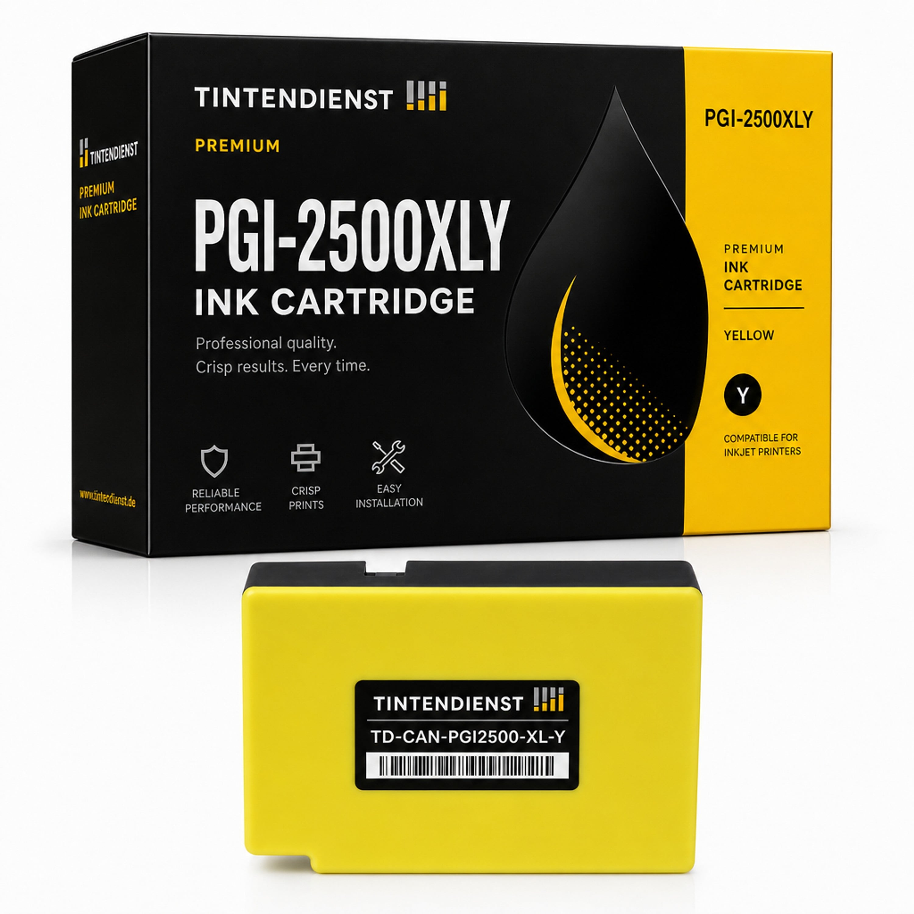 Druckerpatrone kompatibel zu Canon PGI-2500XLY, gelb
