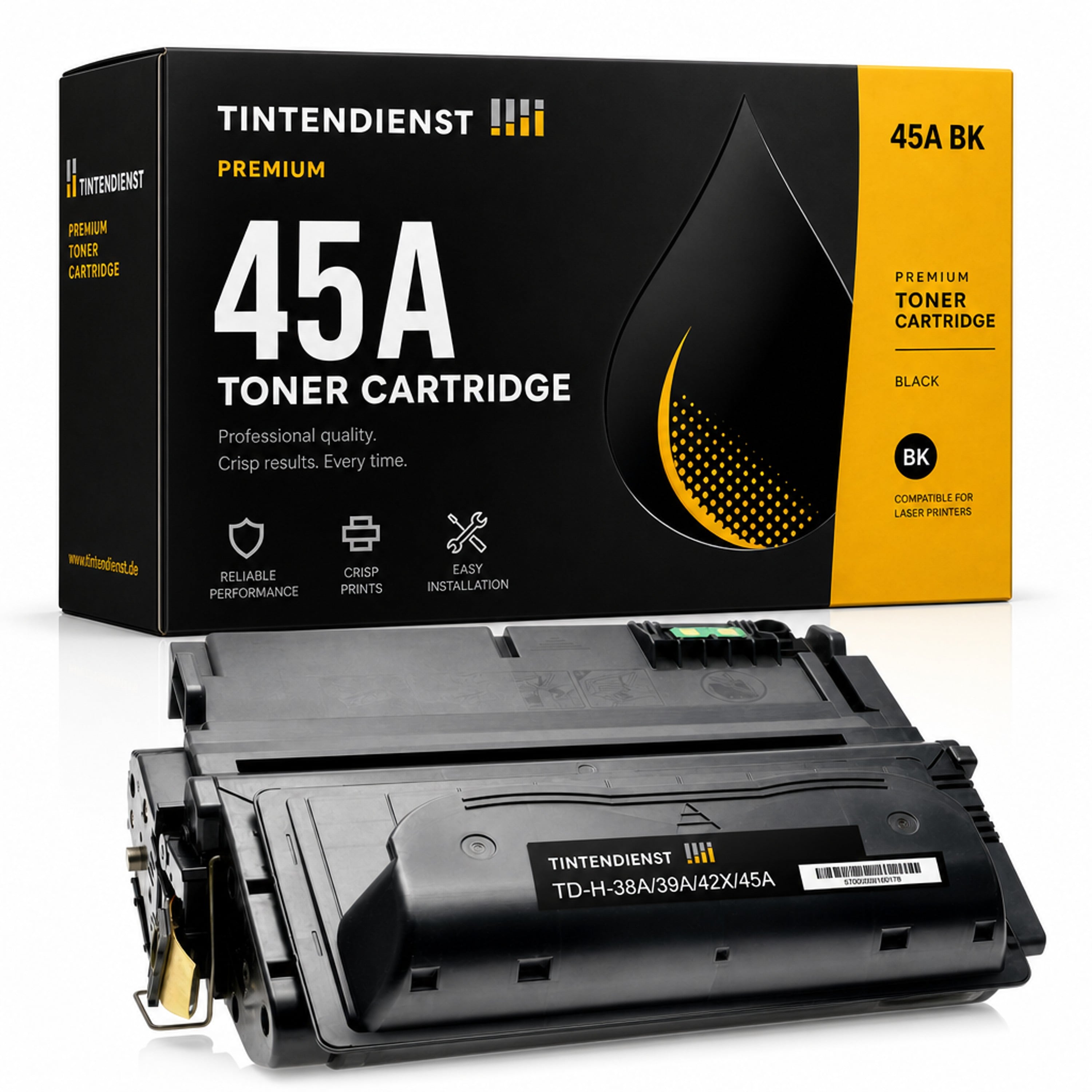 Toner kompatibel zu HP 45A, schwarz