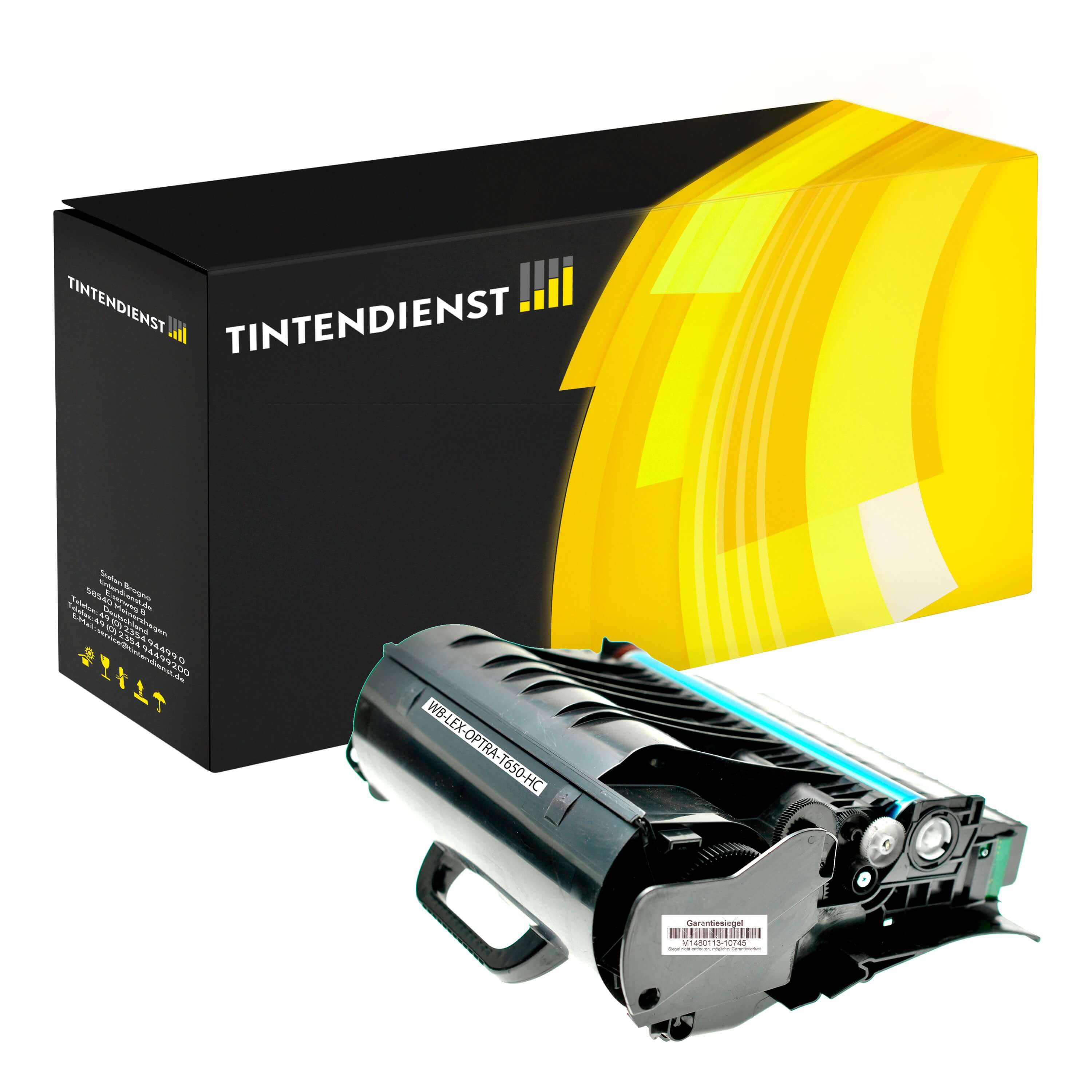 Toner kompatibel zu Lexmark T650A21E, schwarz