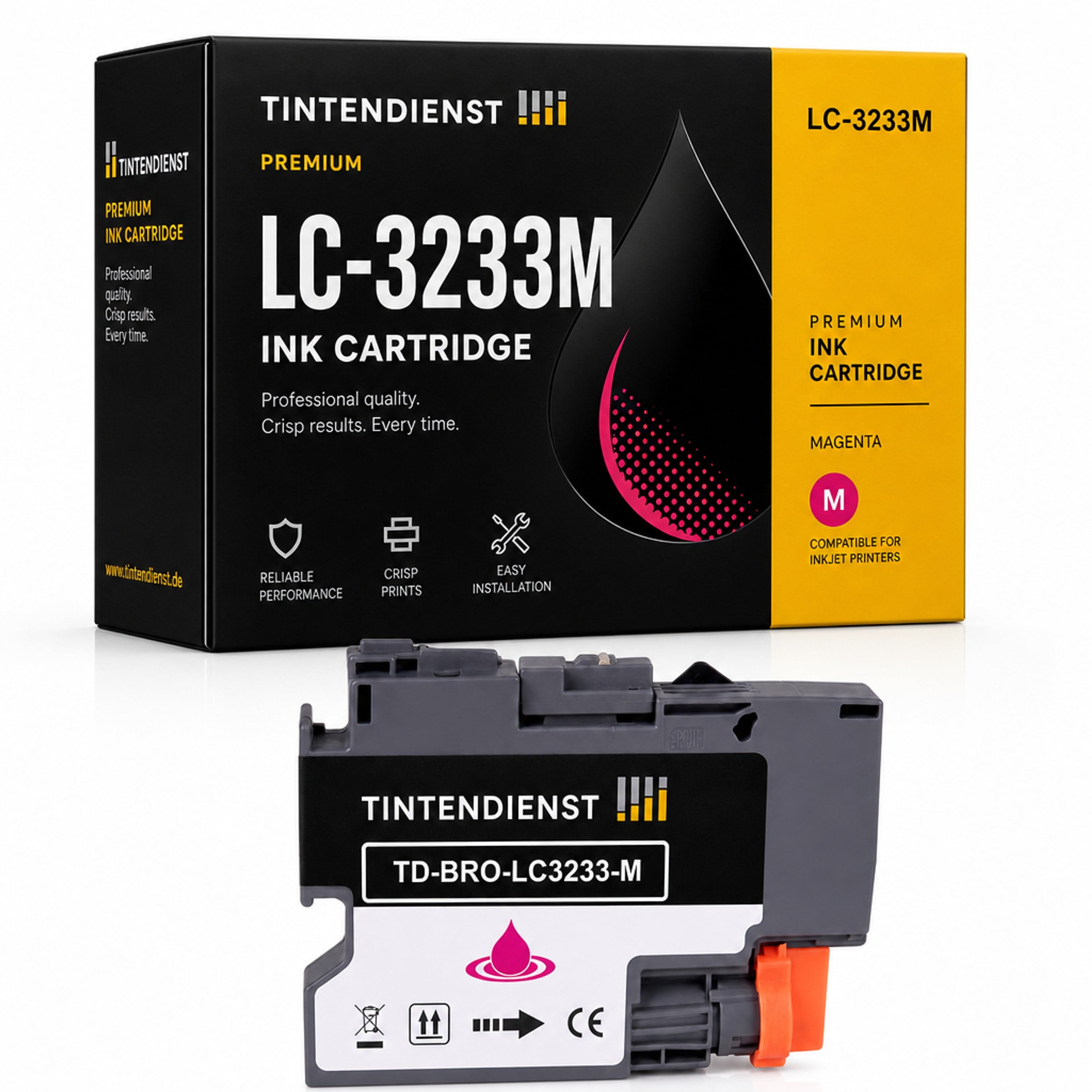 Druckerpatrone kompatibel zu Brother LC-3233M, magenta