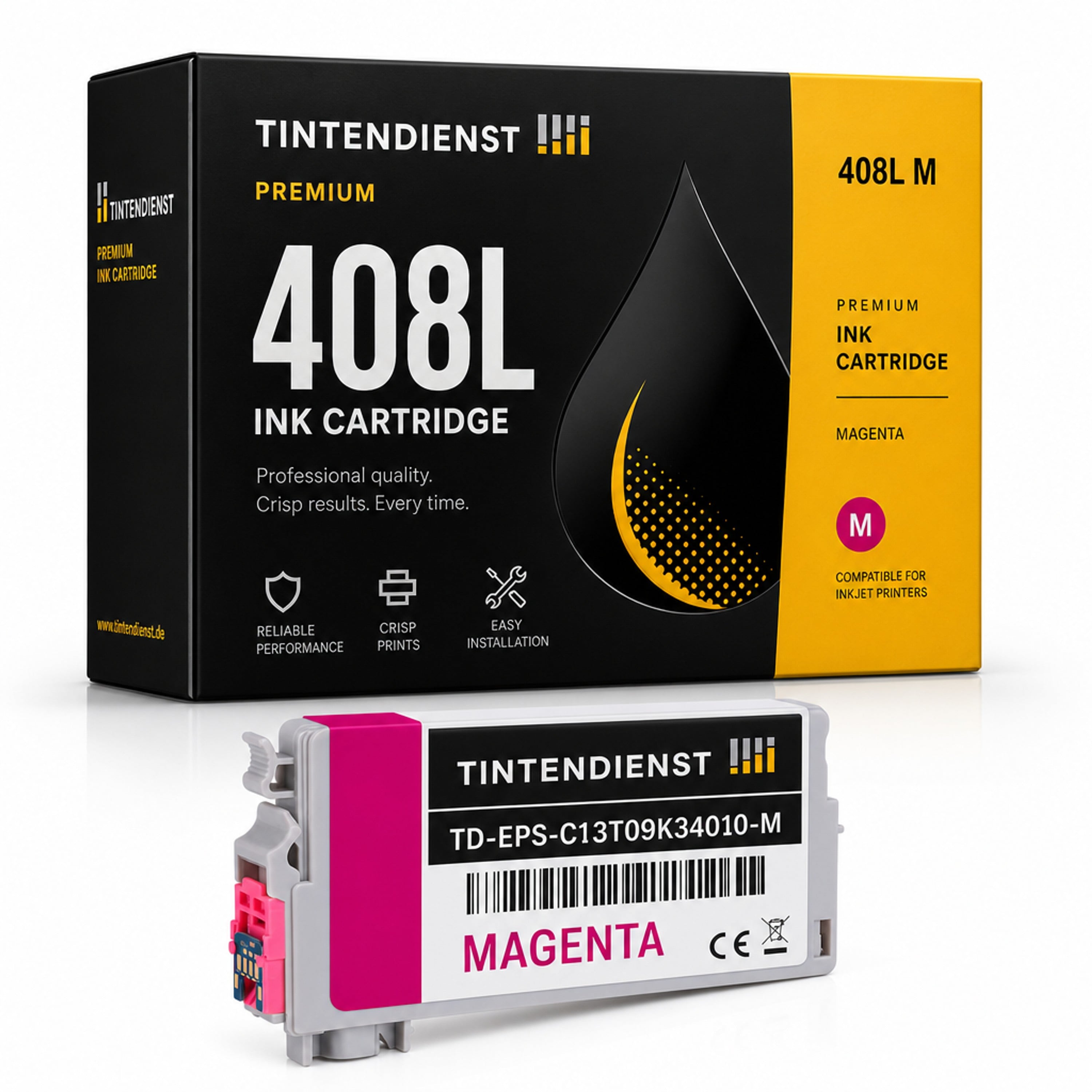 Druckerpatrone kompatibel zu Epson 408L, magenta