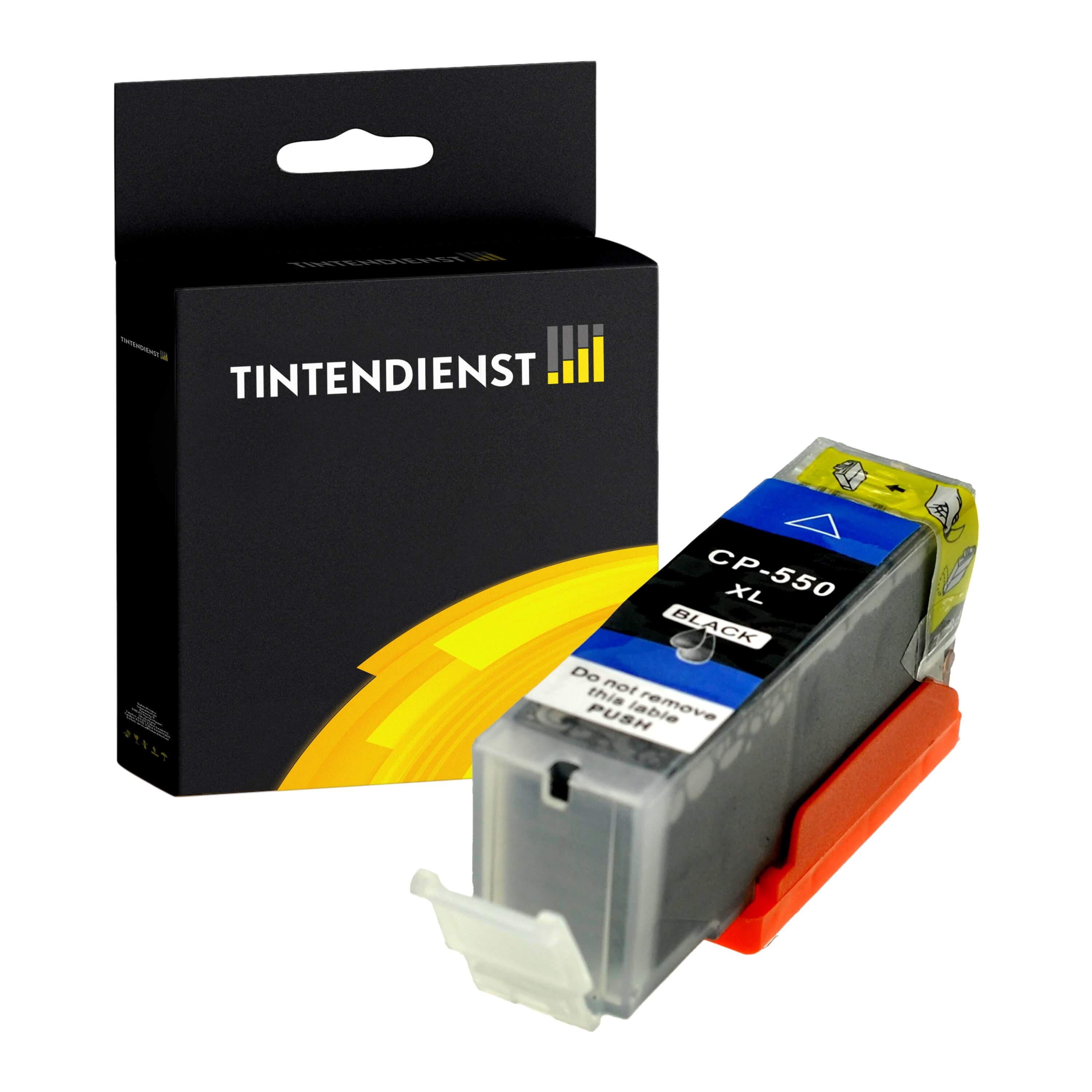 Tintendienst kompatibel für Canon Tintenpatrone 6431B001 / PGI-550PGBKXL Schwarz [XL Füllmenge]