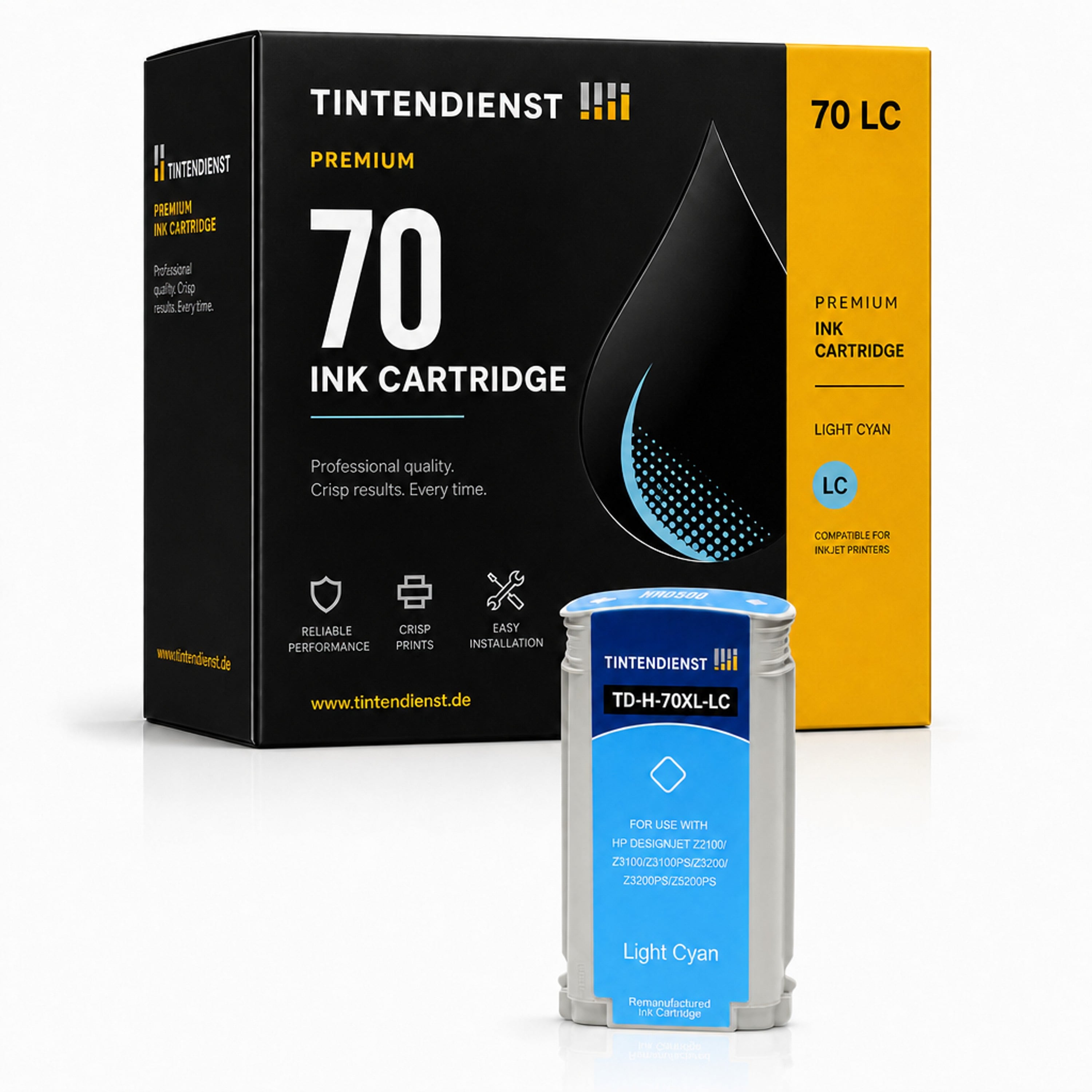 Druckerpatrone kompatibel zu HP 70, photo cyan