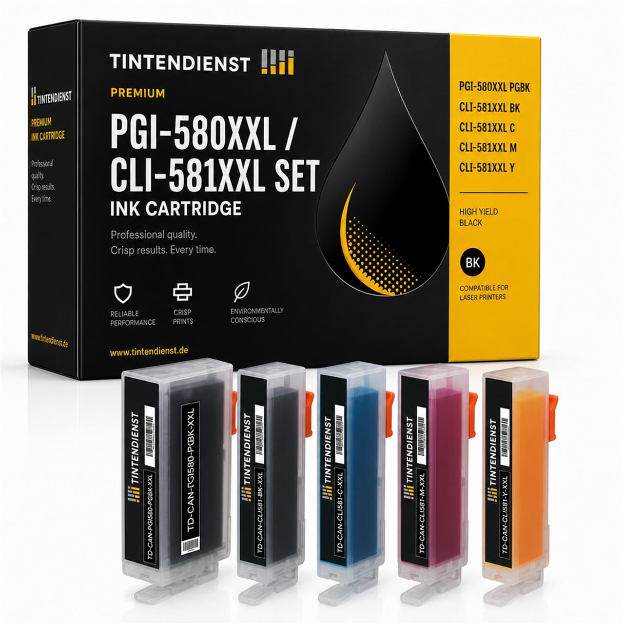 Canon 1970C001 Druckerpatrone Multipack 5er – Tintendienst kompatibel