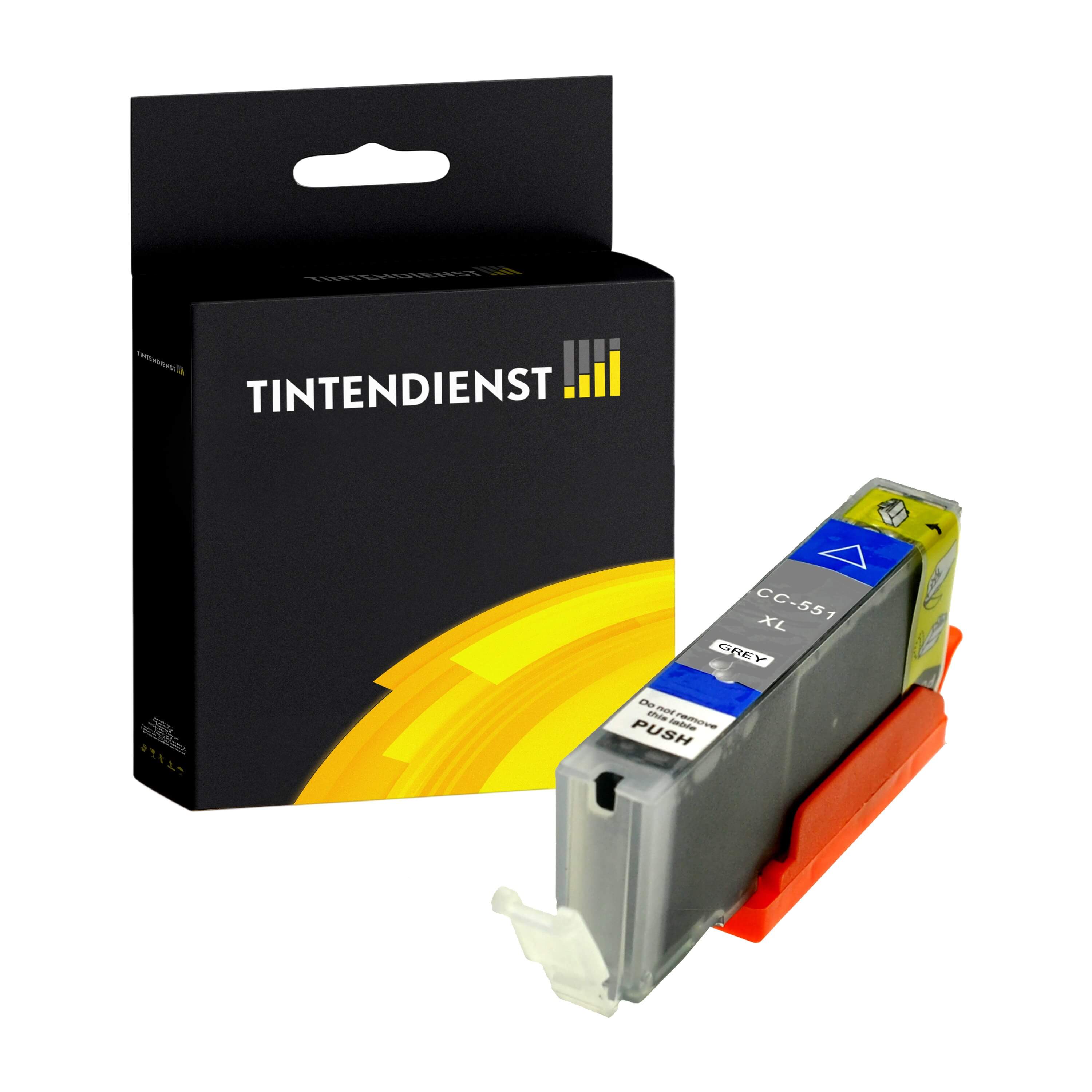 Tintendienst kompatibel für Canon Tintenpatrone 6447B001 / CLI-551GYXL Grau [XL Füllmenge]