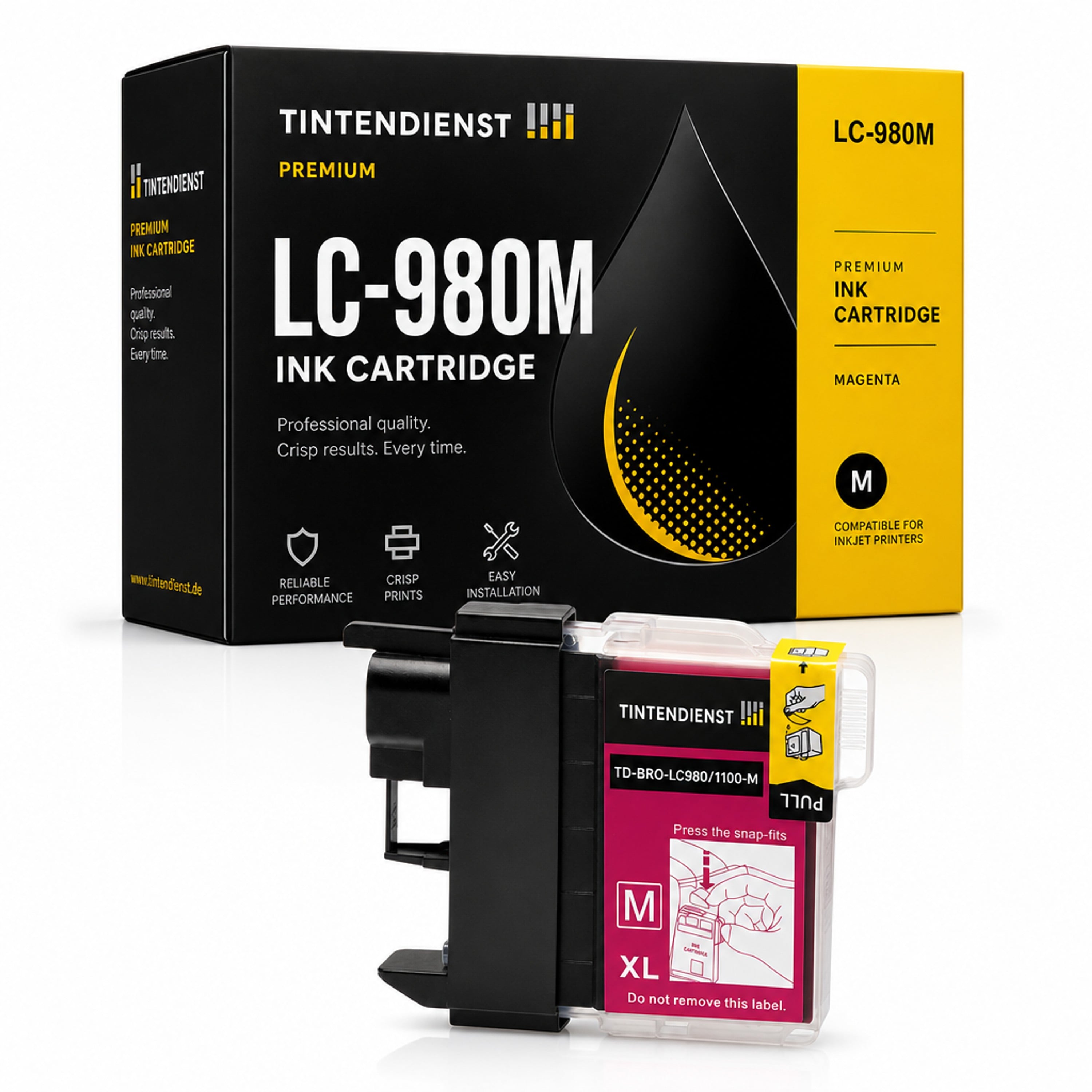 Druckerpatrone kompatibel zu Brother LC-980M, magenta