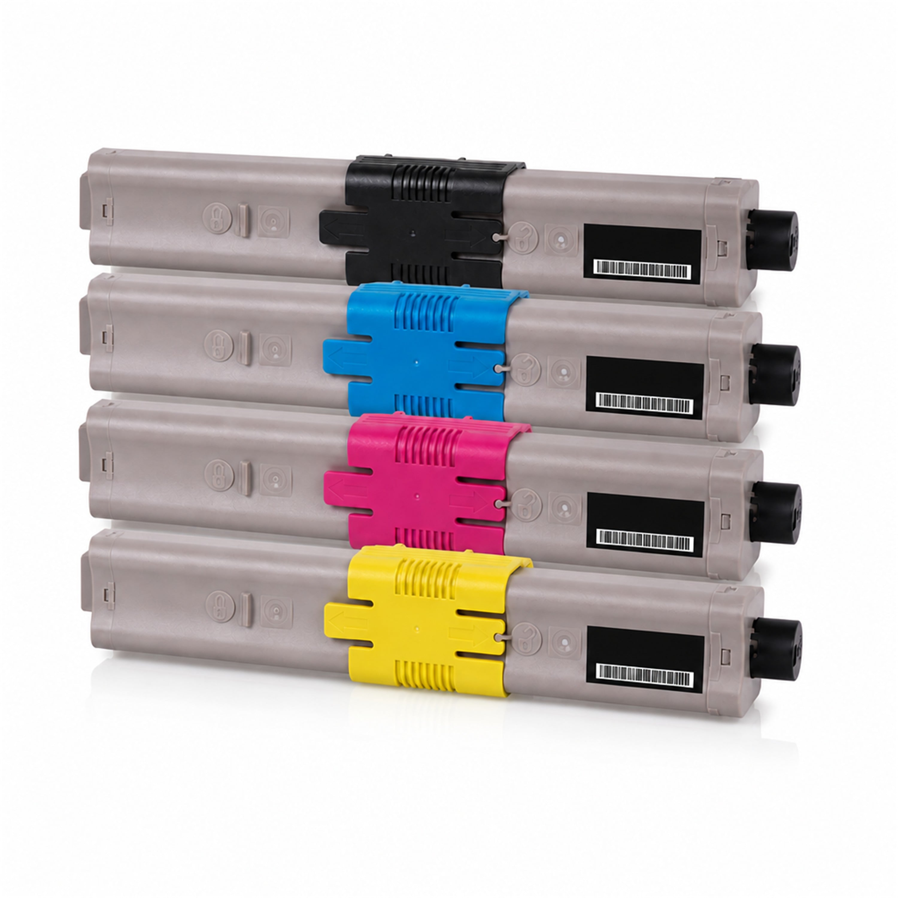 Multipack - Toner ersetzt OKI 46490608, 4 Toner