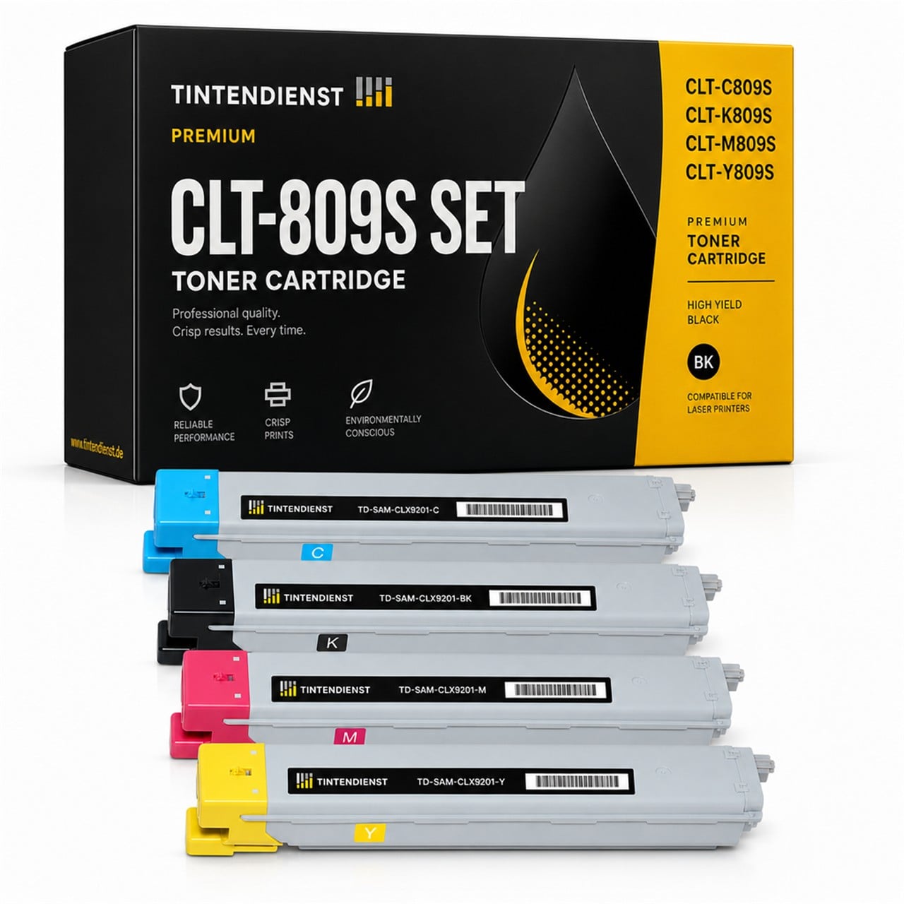 Set kompatibel zu Samsung CLT-C809S/ELS, 4 Toner