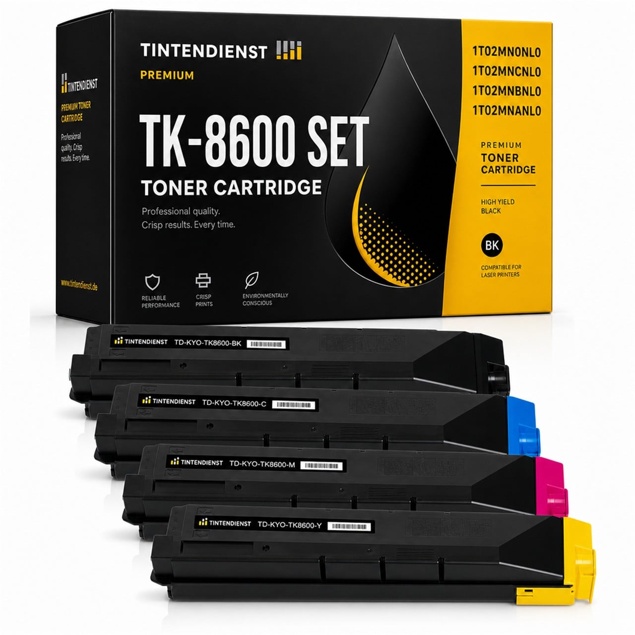 Set kompatibel zu Kyocera 1T02MN0NL0, 4 Toner