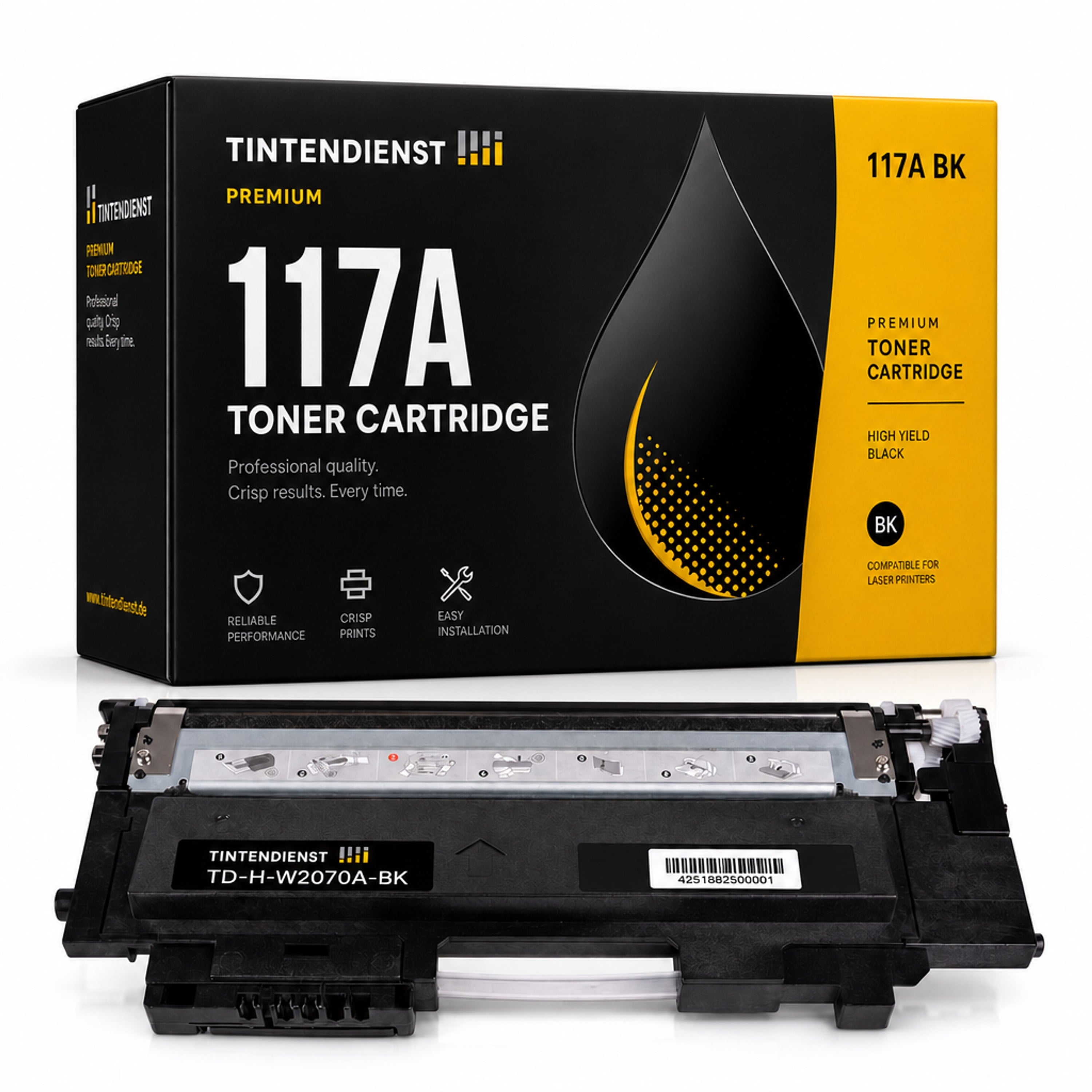 Toner kompatibel zu HP 117A, schwarz