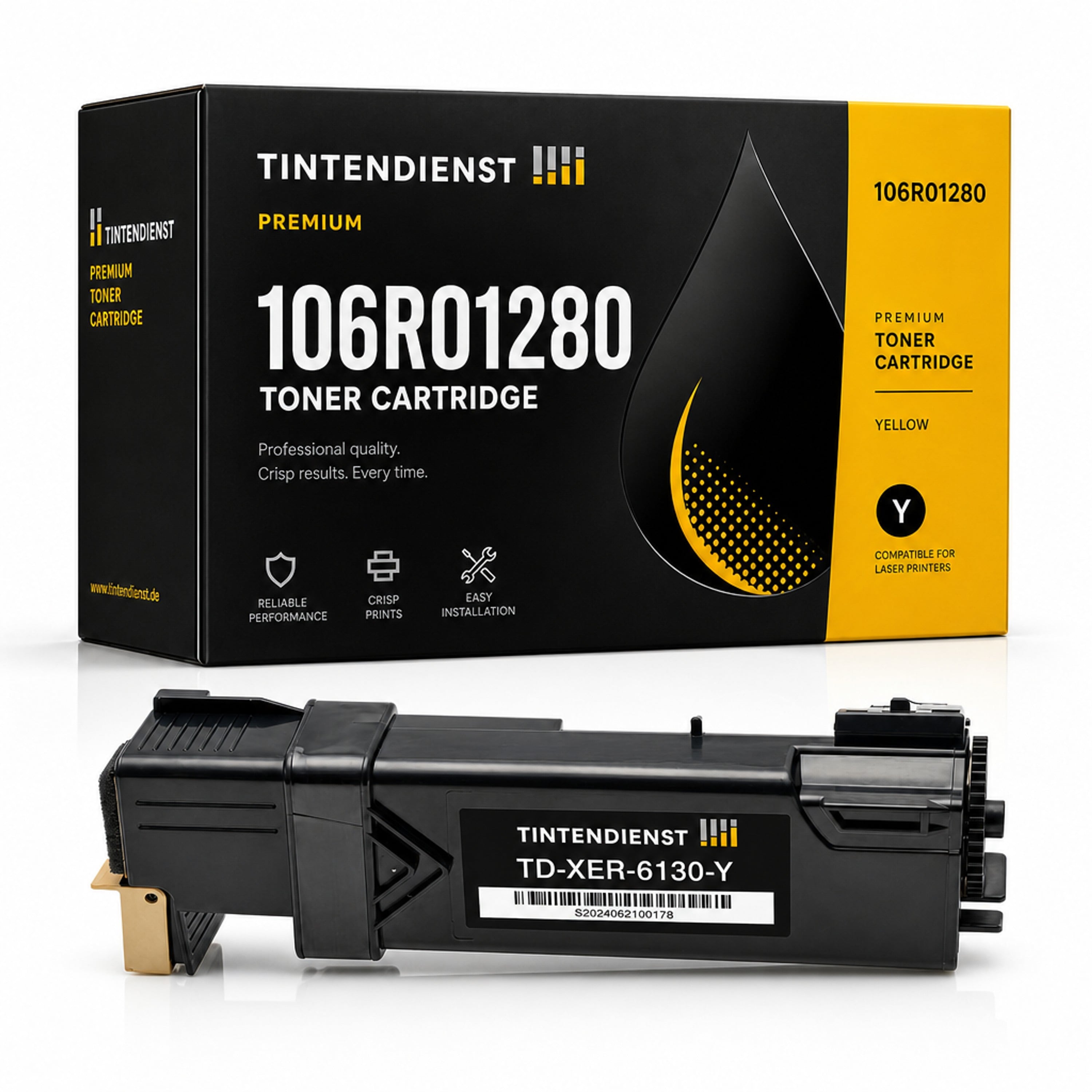 Toner kompatibel zu Xerox 106R01280, gelb