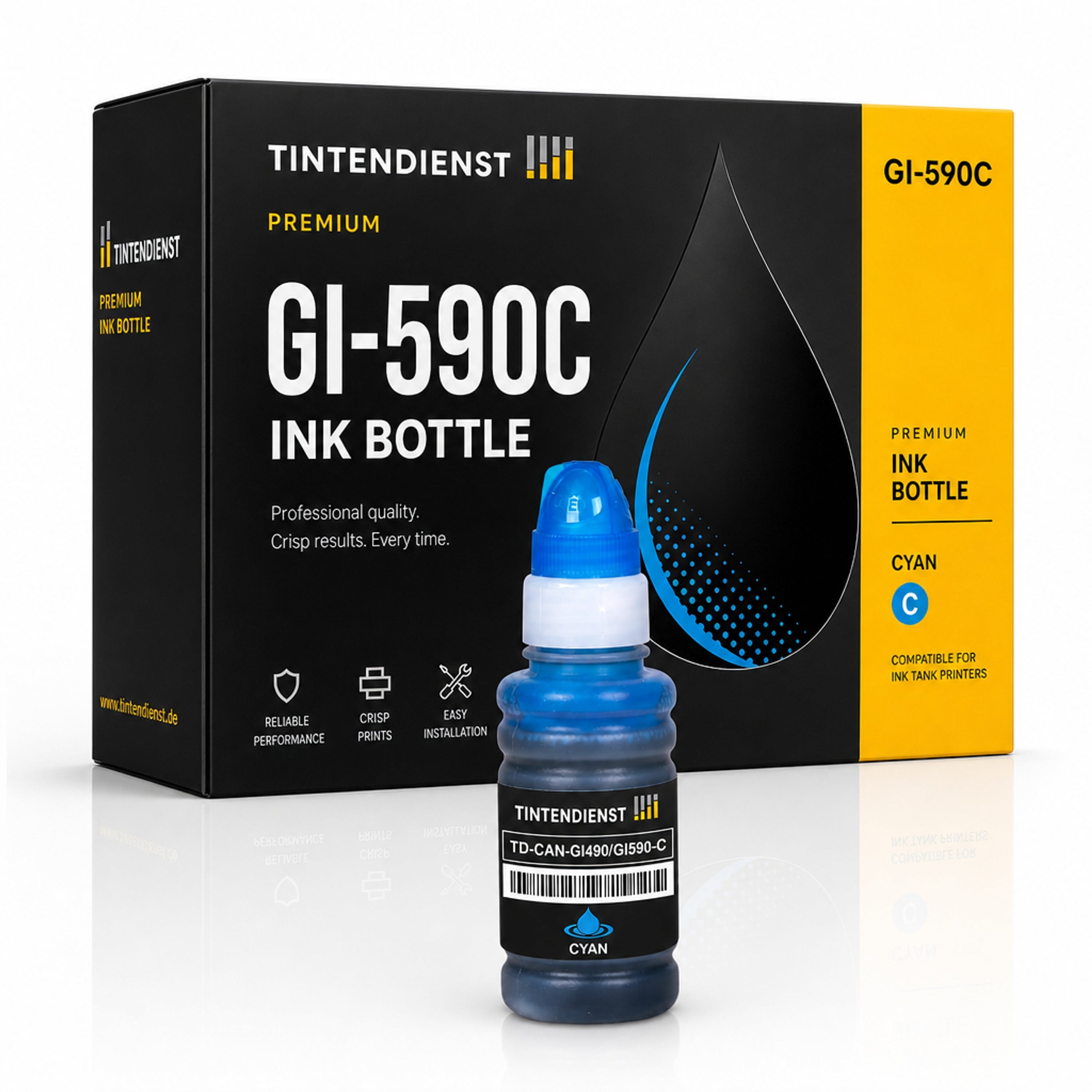 Tintentank kompatibel zu Canon GI-590C, cyan