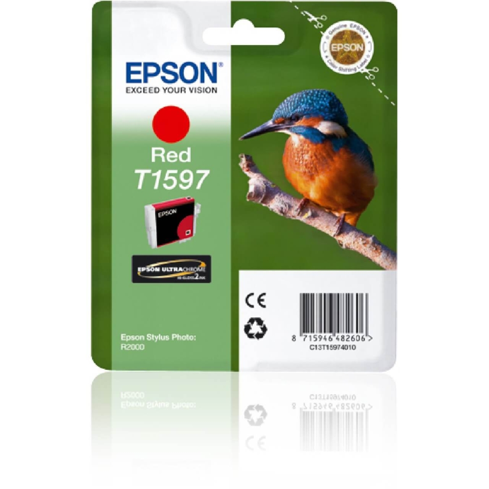 Original Epson Tintenpatrone C13T15974010 / T1597 Rot