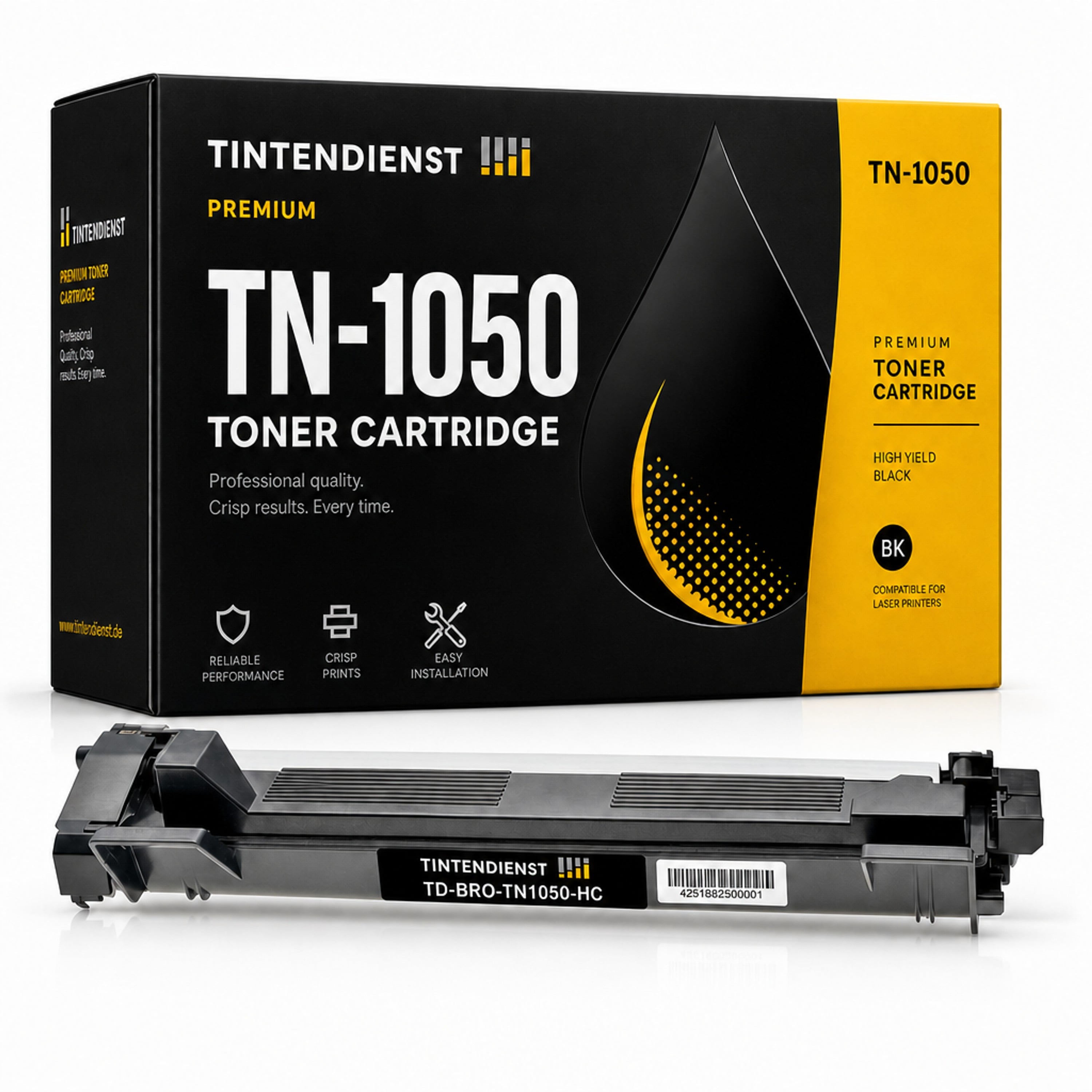 Toner kompatibel zu Brother TN-1050, schwarz
