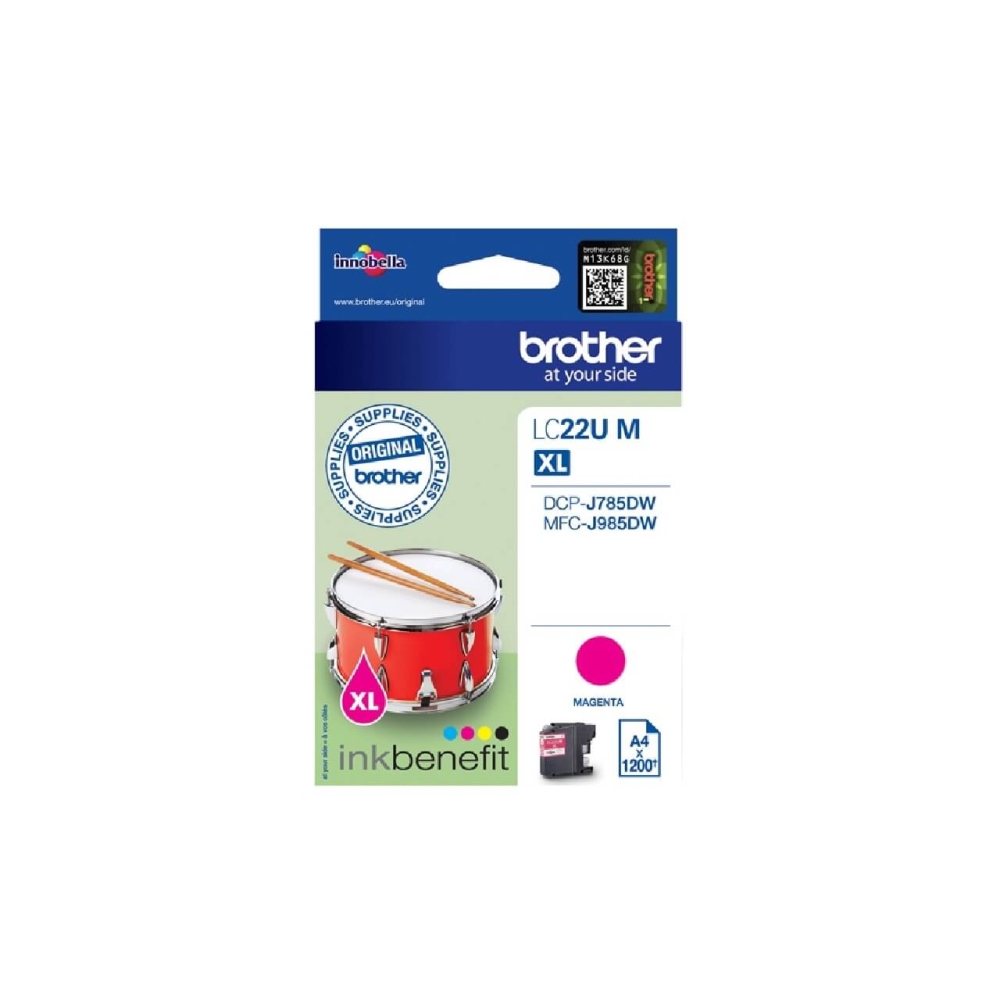 Original Brother Tintenpatrone LC-22UM Magenta