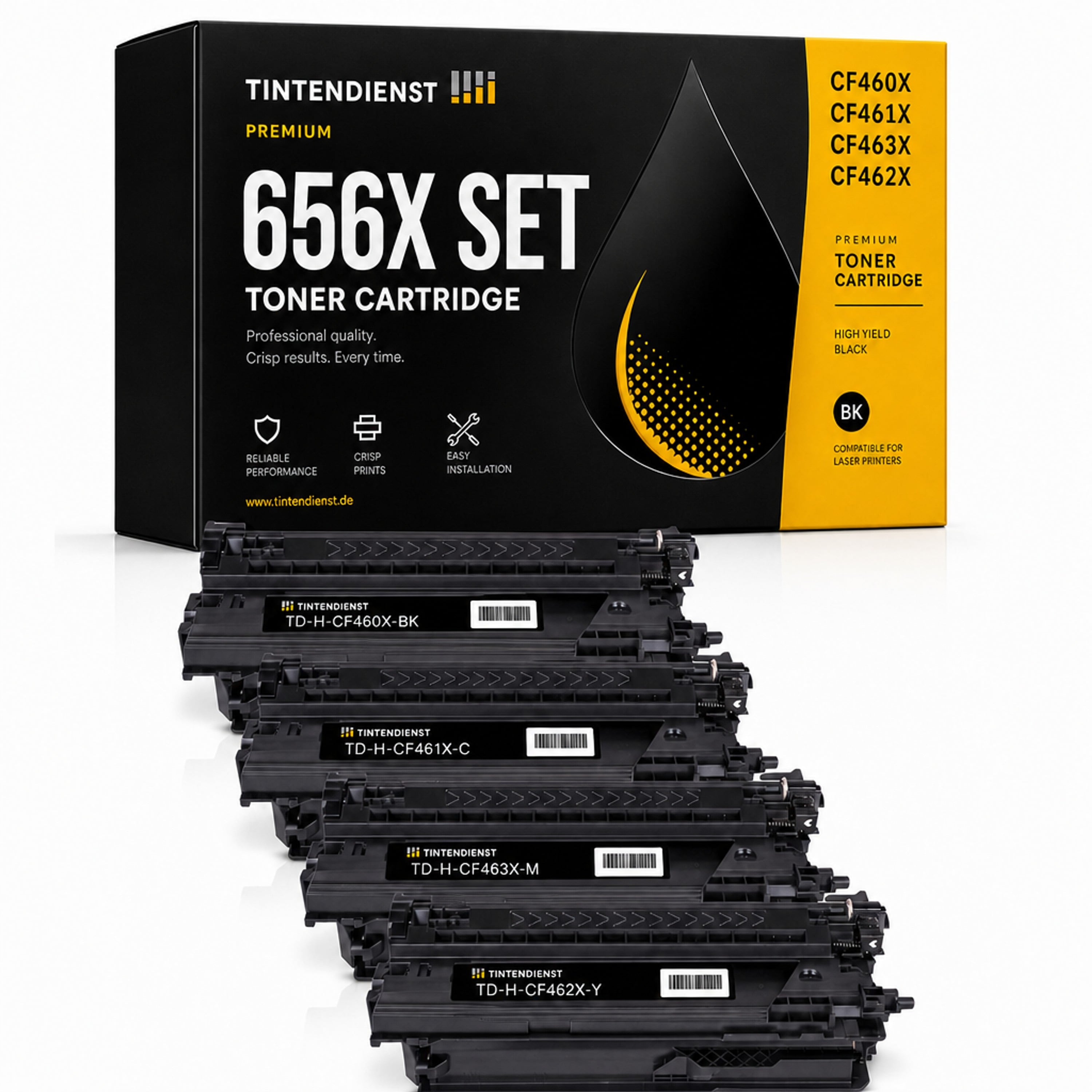Set kompatibel zu HP CF460X, 4 Toner