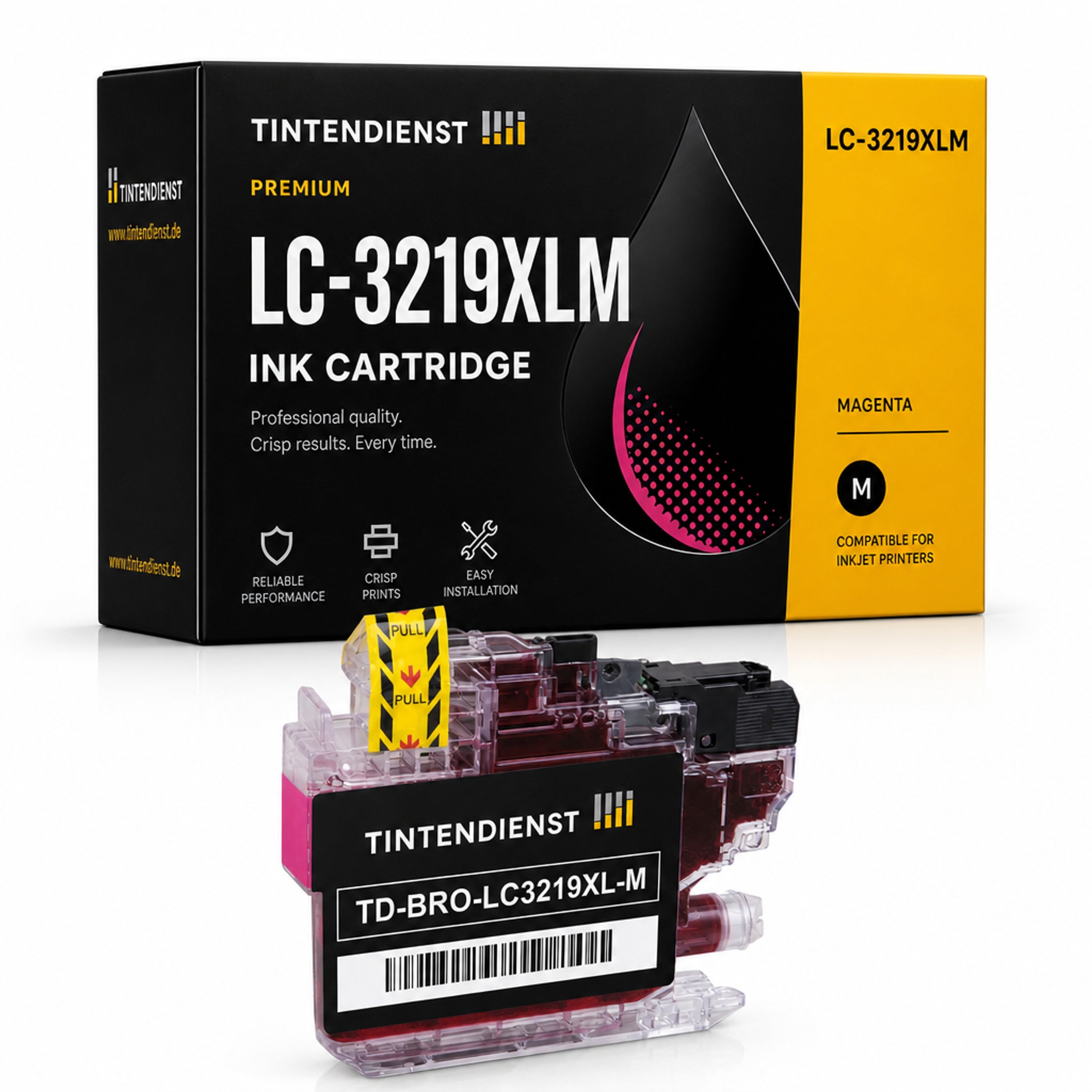 Druckerpatrone kompatibel zu Brother LC-3219XLM, magenta