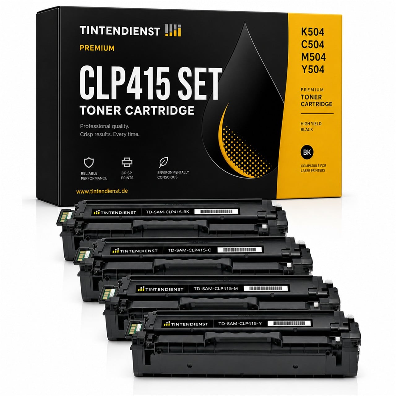 Set kompatibel zu Samsung CLT-C504S/ELS, 4 Toner