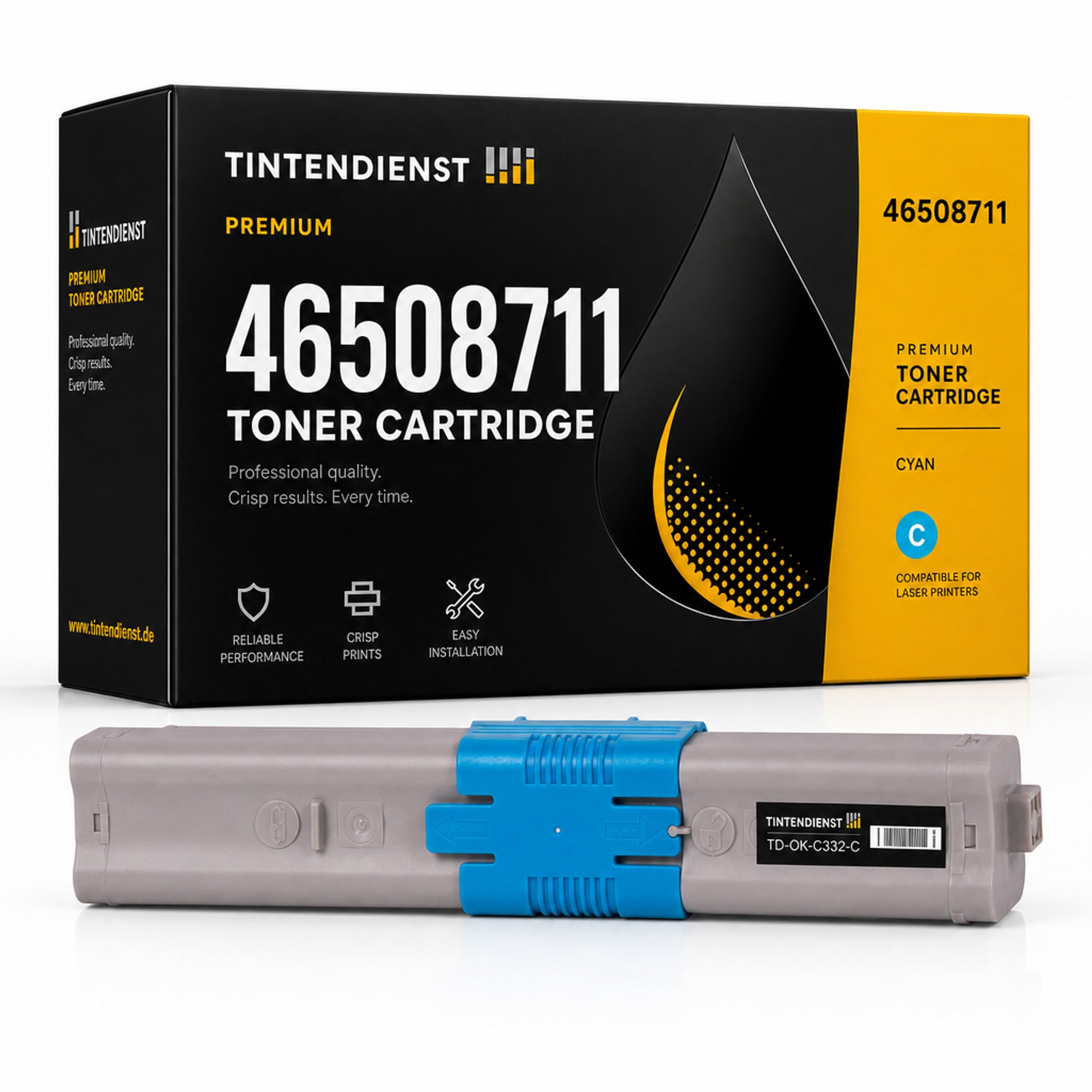 Toner kompatibel zu OKI 46508711, cyan