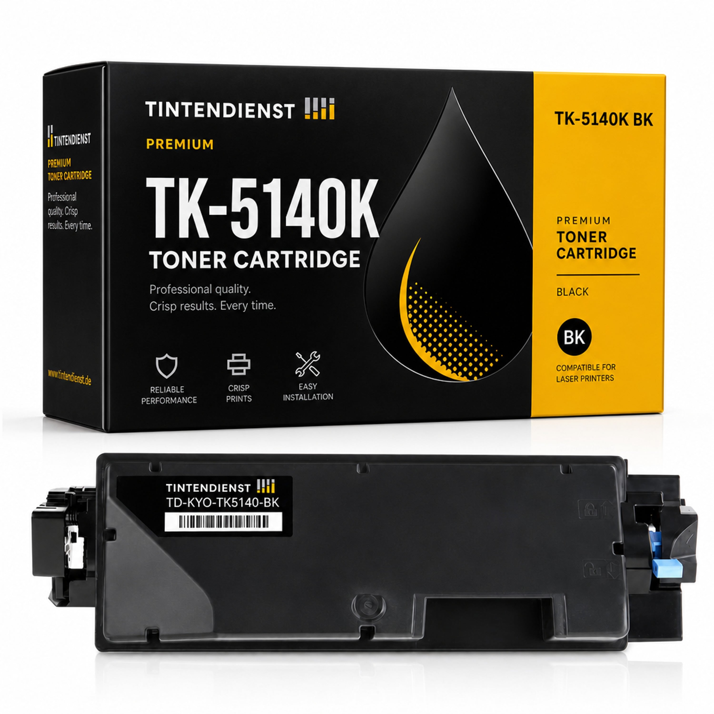 Toner kompatibel zu Kyocera TK-5140K, schwarz