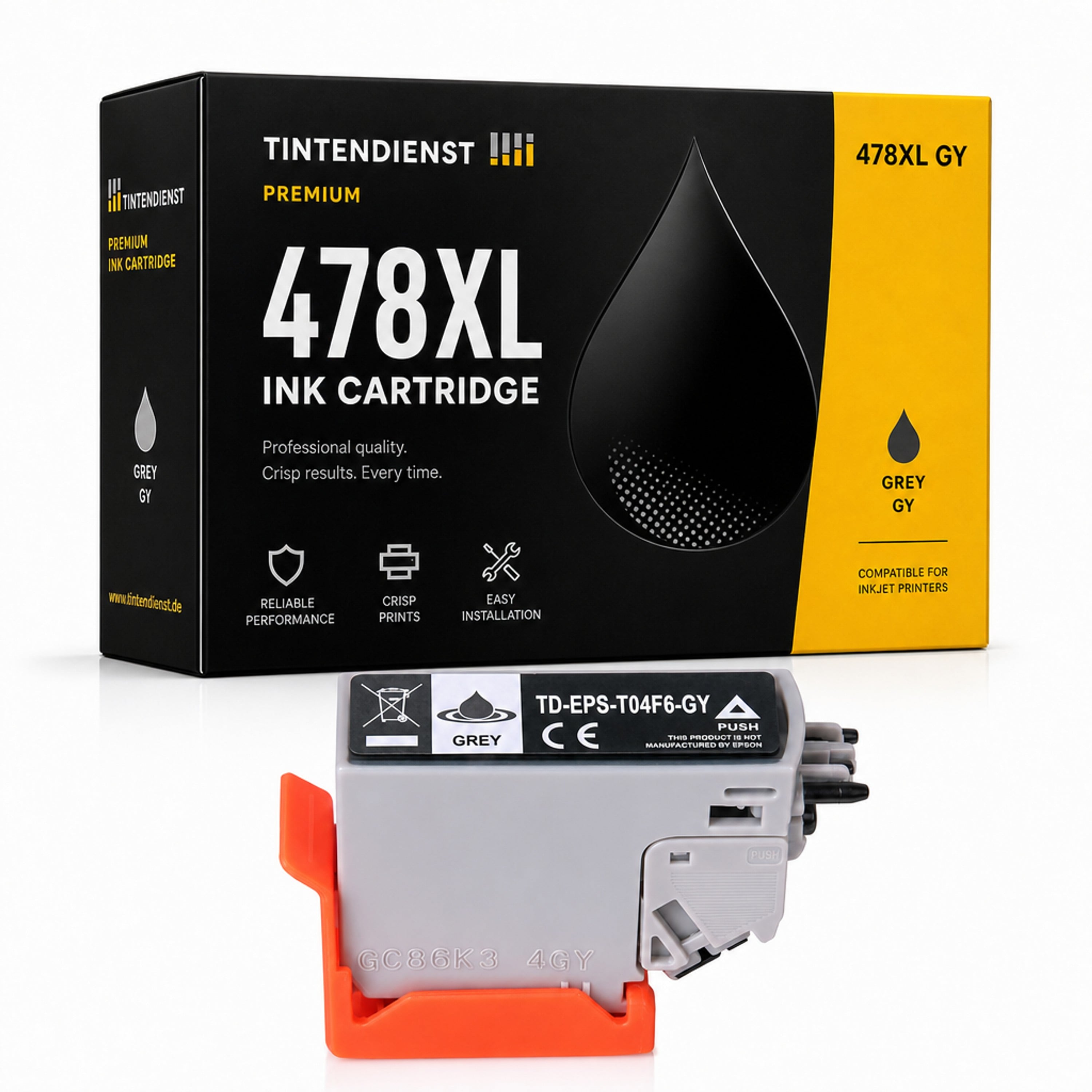 Druckerpatrone kompatibel zu Epson 478XL, grau