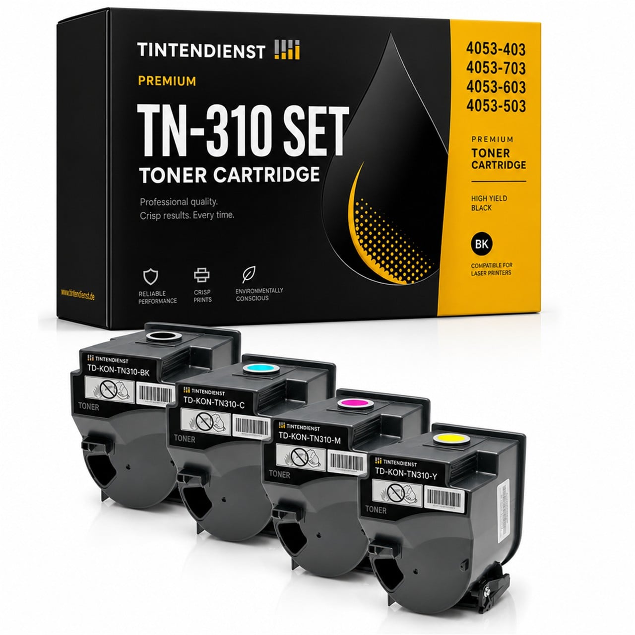 Set kompatibel zu Konica Minolta 4053-403, 4 Toner