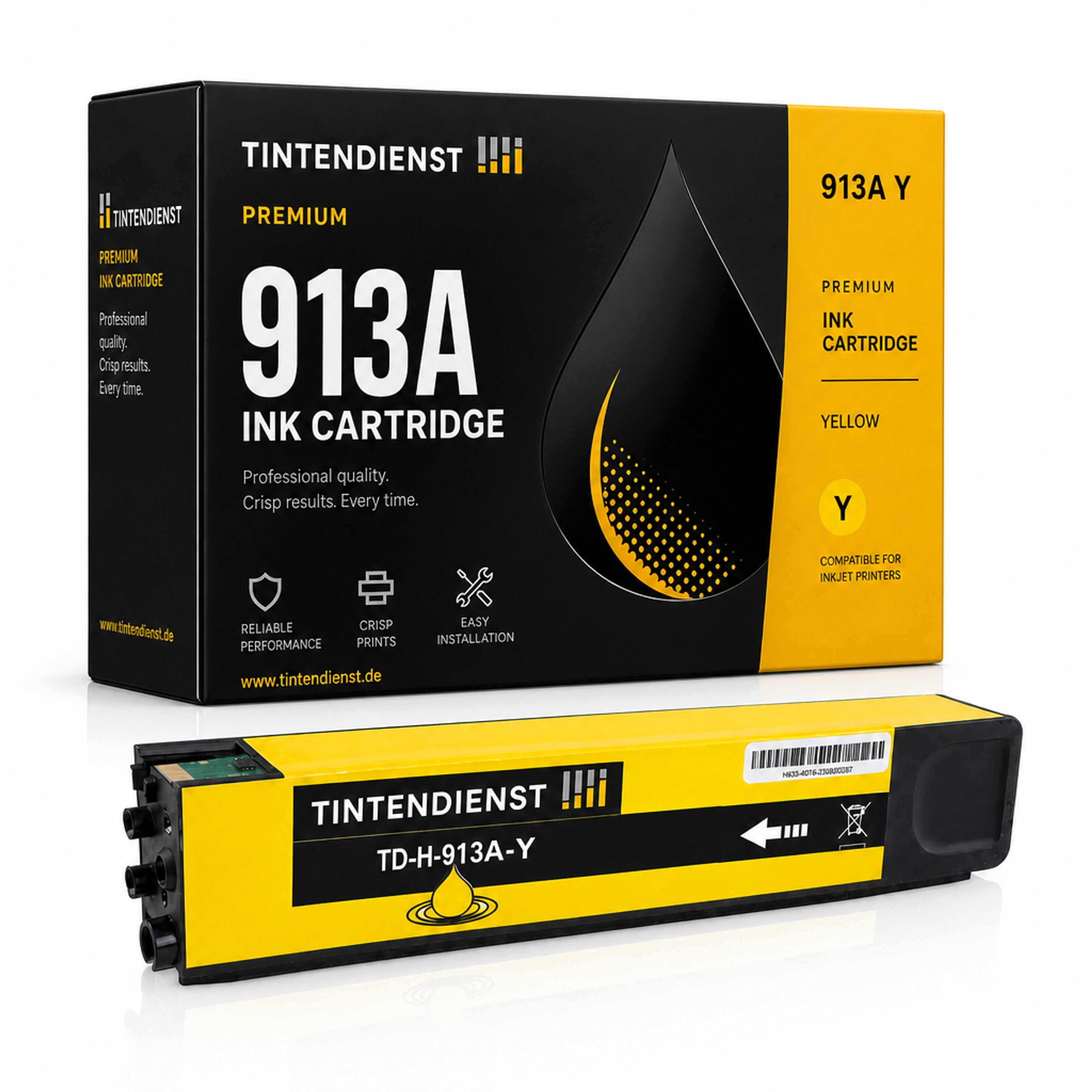 Druckerpatrone kompatibel zu HP 913A, gelb