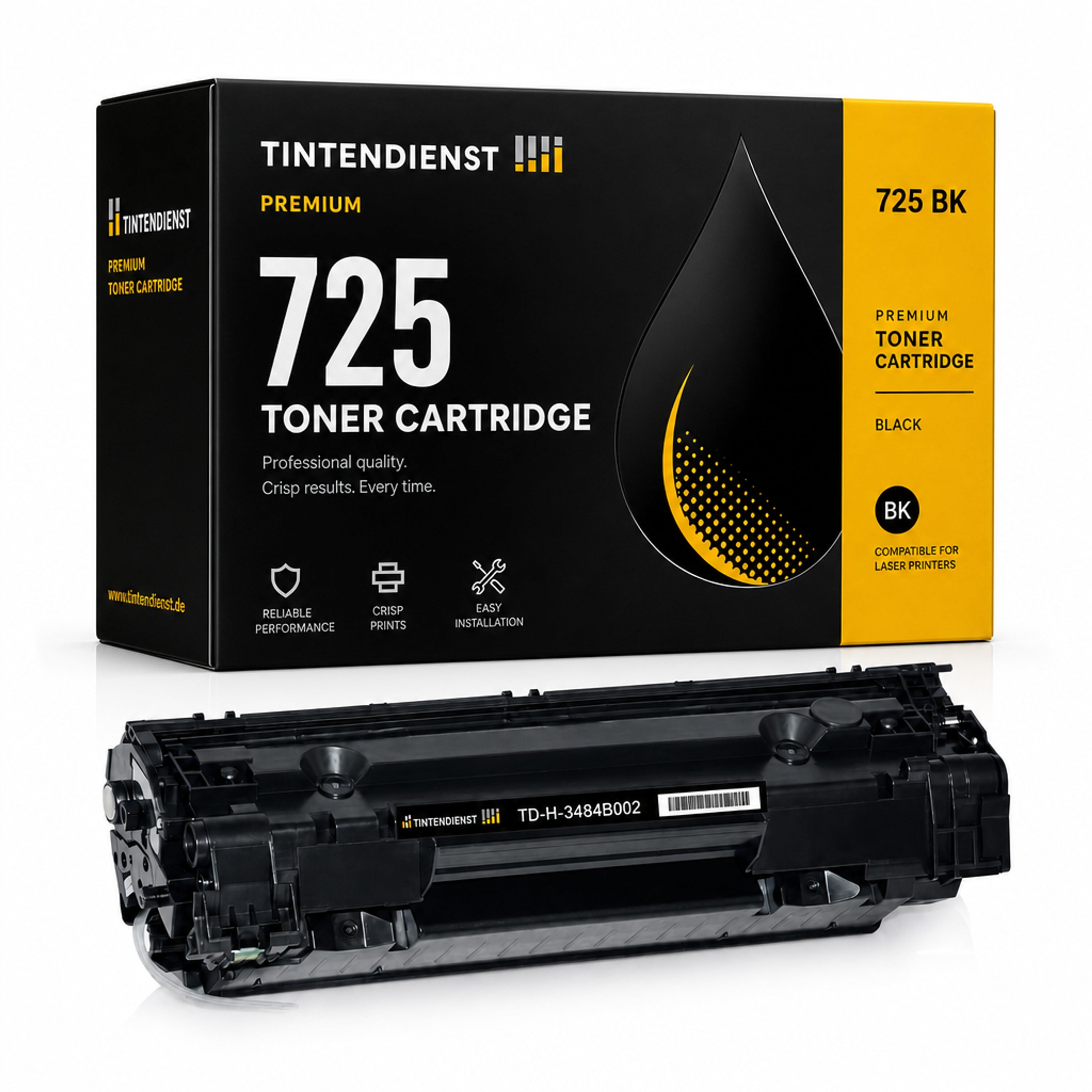 Toner kompatibel zu Canon 725 XL, schwarz