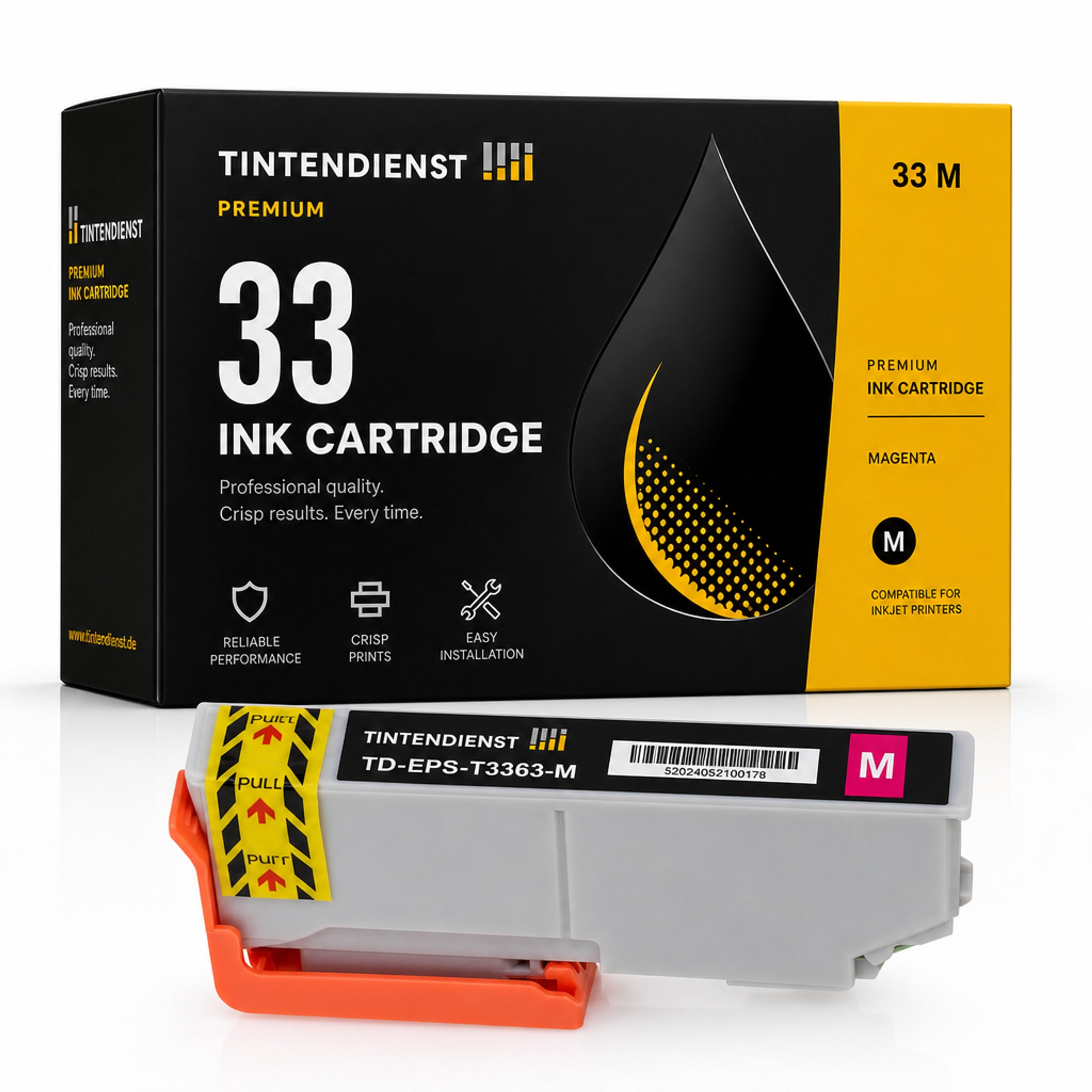 Druckerpatrone kompatibel zu Epson 33, magenta