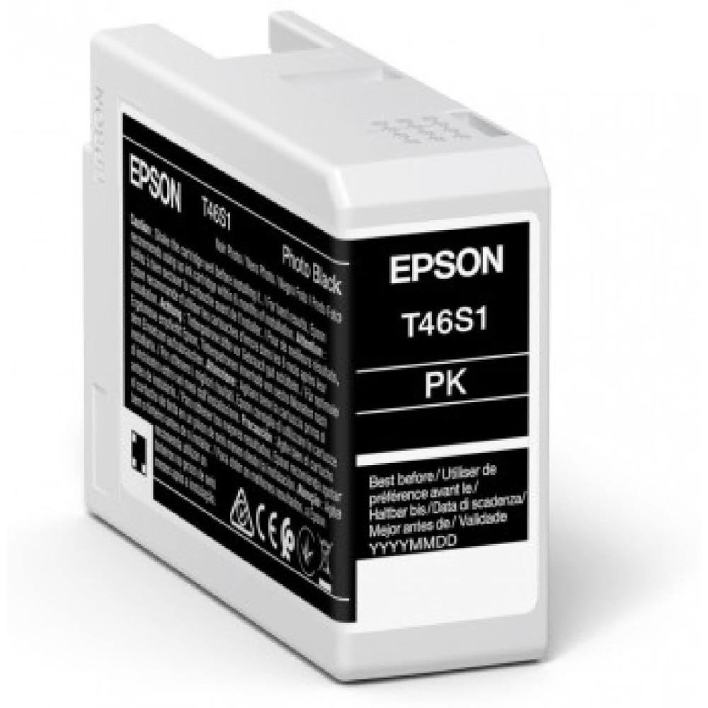 Original Epson Tintenpatrone C13T46S100 / T46S1 Foto Schwarz