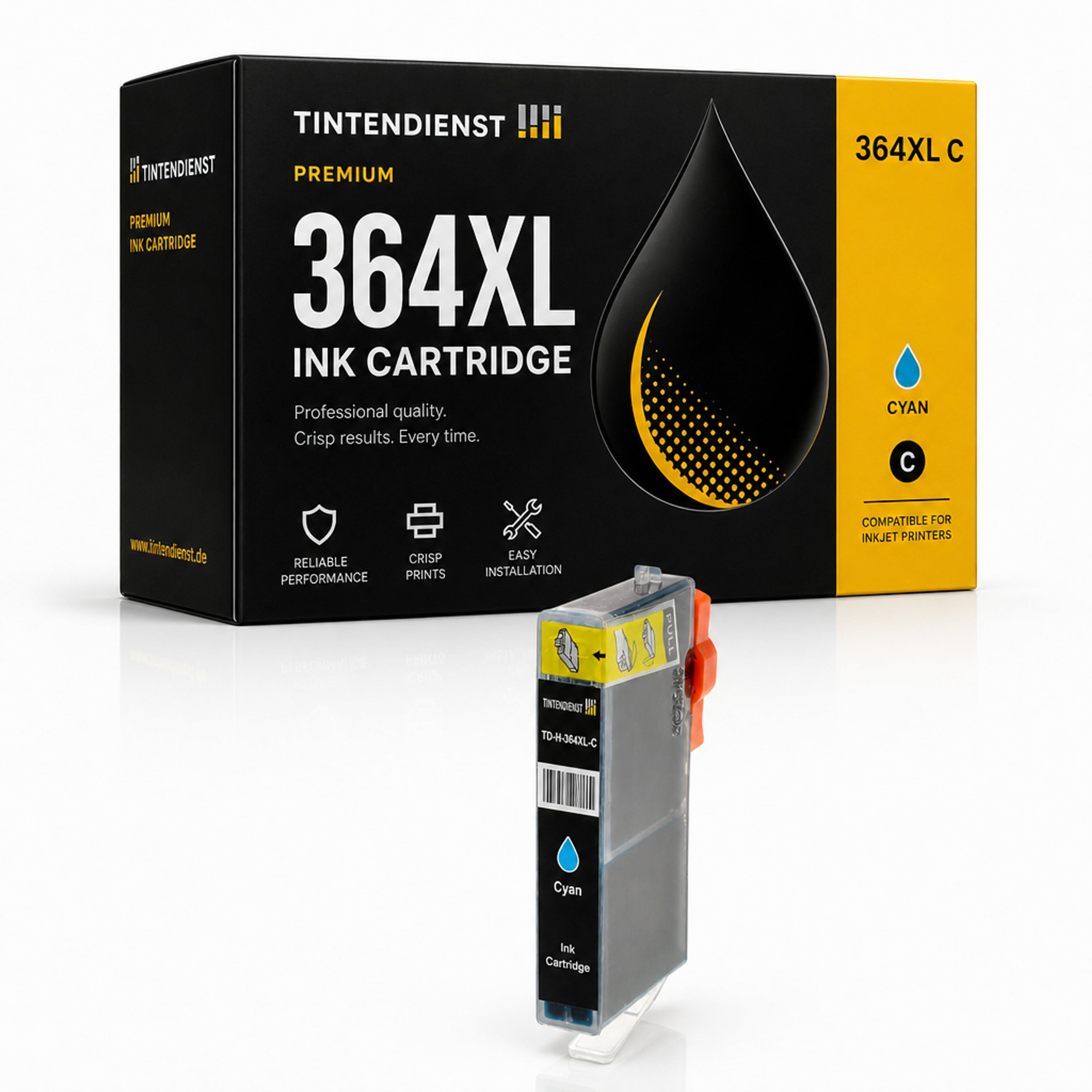 Druckerpatrone kompatibel zu HP 364XL, cyan