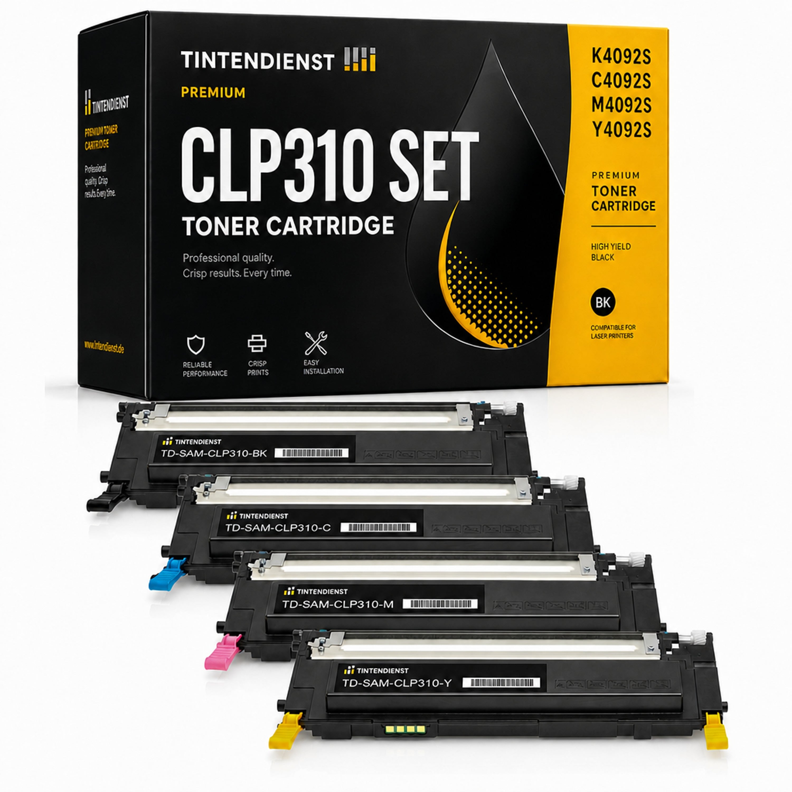 Set kompatibel zu Samsung CLT-K4092S/ELS, 4 Toner
