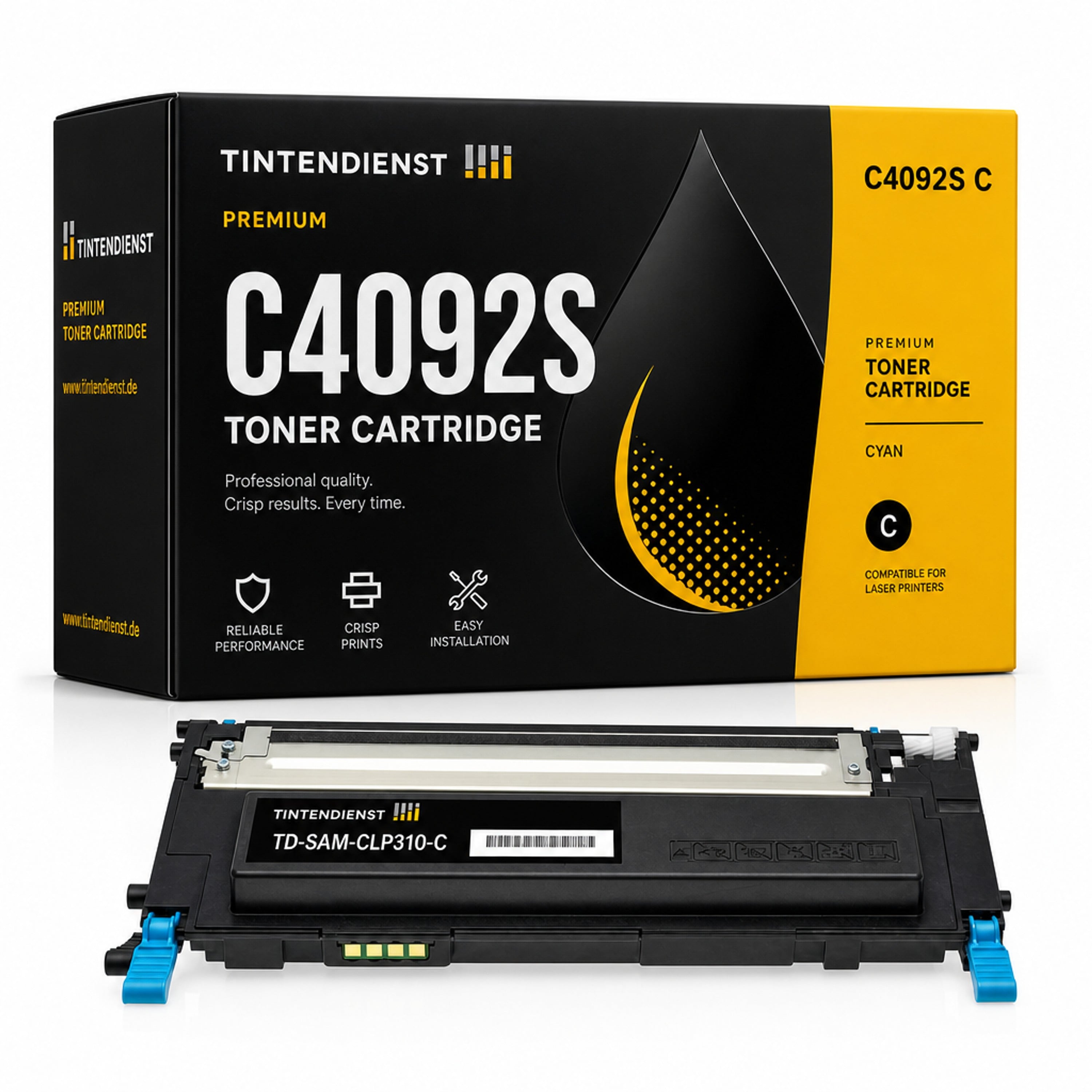 Toner kompatibel zu Samsung C4092S, cyan